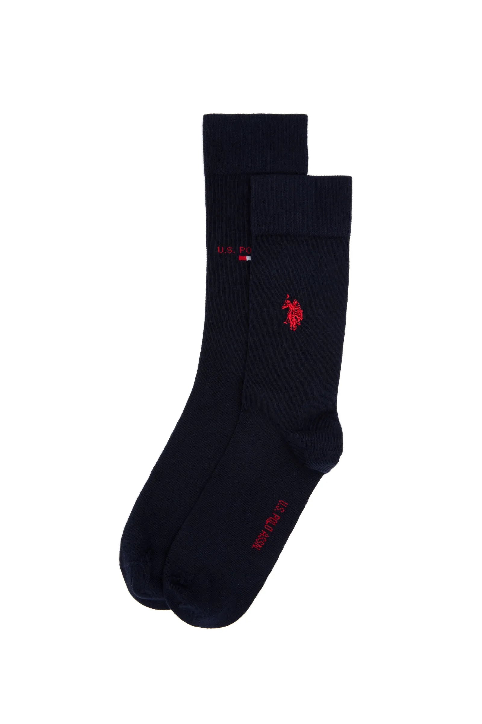 U.S. Polo Assn._Navy_Navy Socks With Logo_A081SZ013P01 JACKSK25_VR033_01