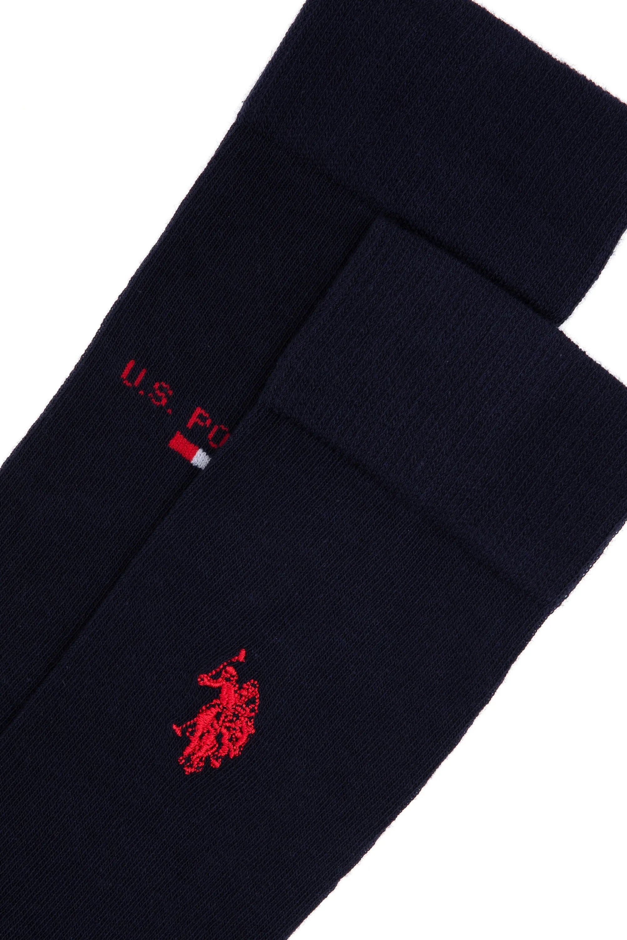 U.S. Polo Assn._Navy_Navy Socks With Logo_A081SZ013P01 JACKSK25_VR033_02