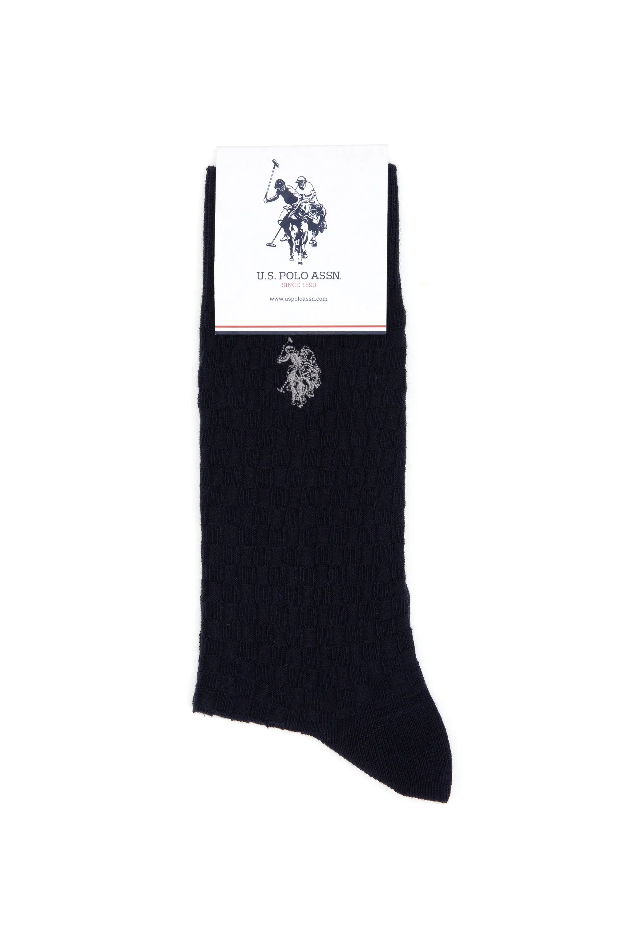 U.S. Polo Assn._Navy_Navy Socks With Logo_A081SZ013P01 TRON-SK25_VR033_04