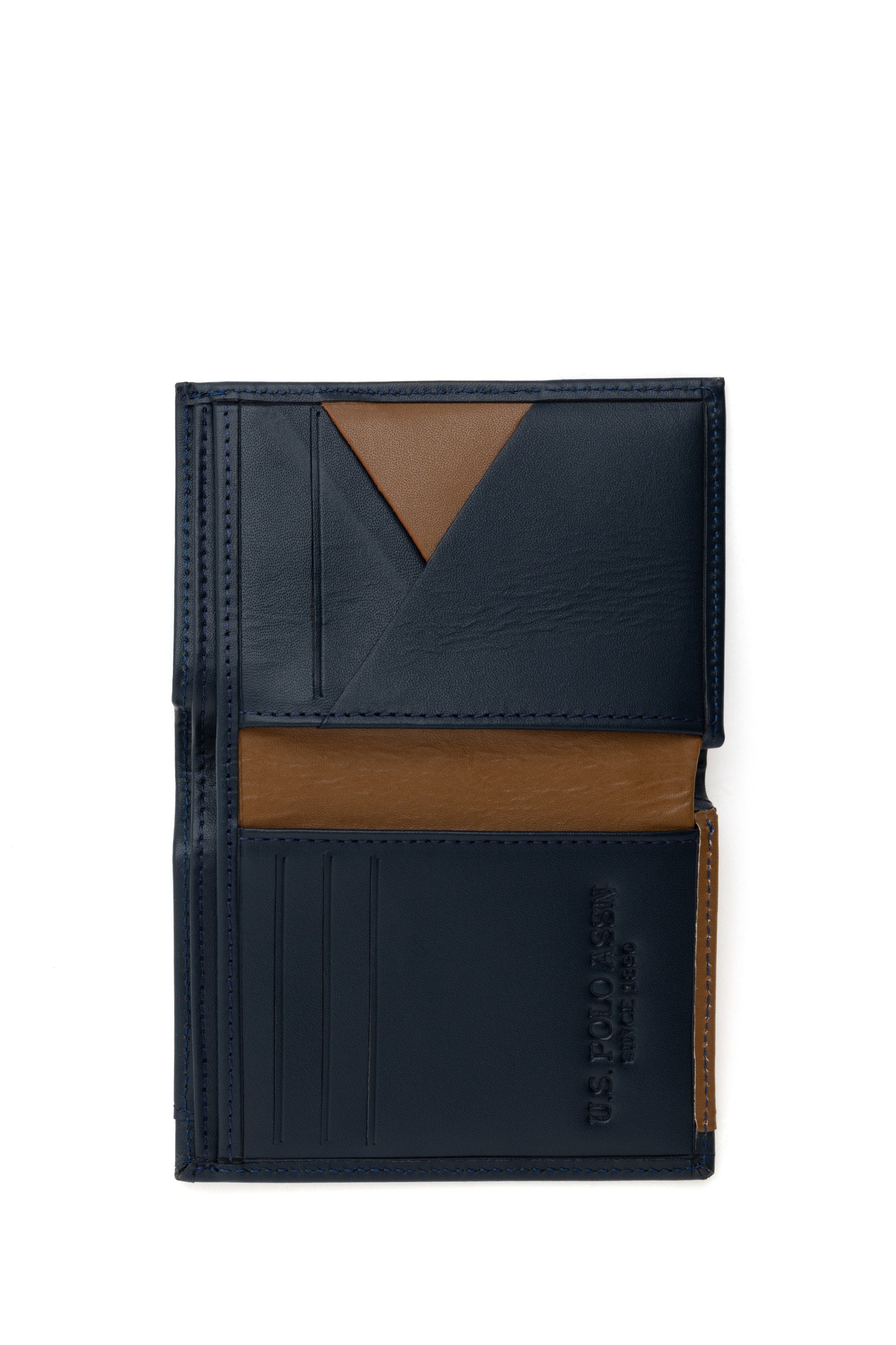 Navy Blue And Brown Wallet_A081SZ0CD0 1748518_VR033_03