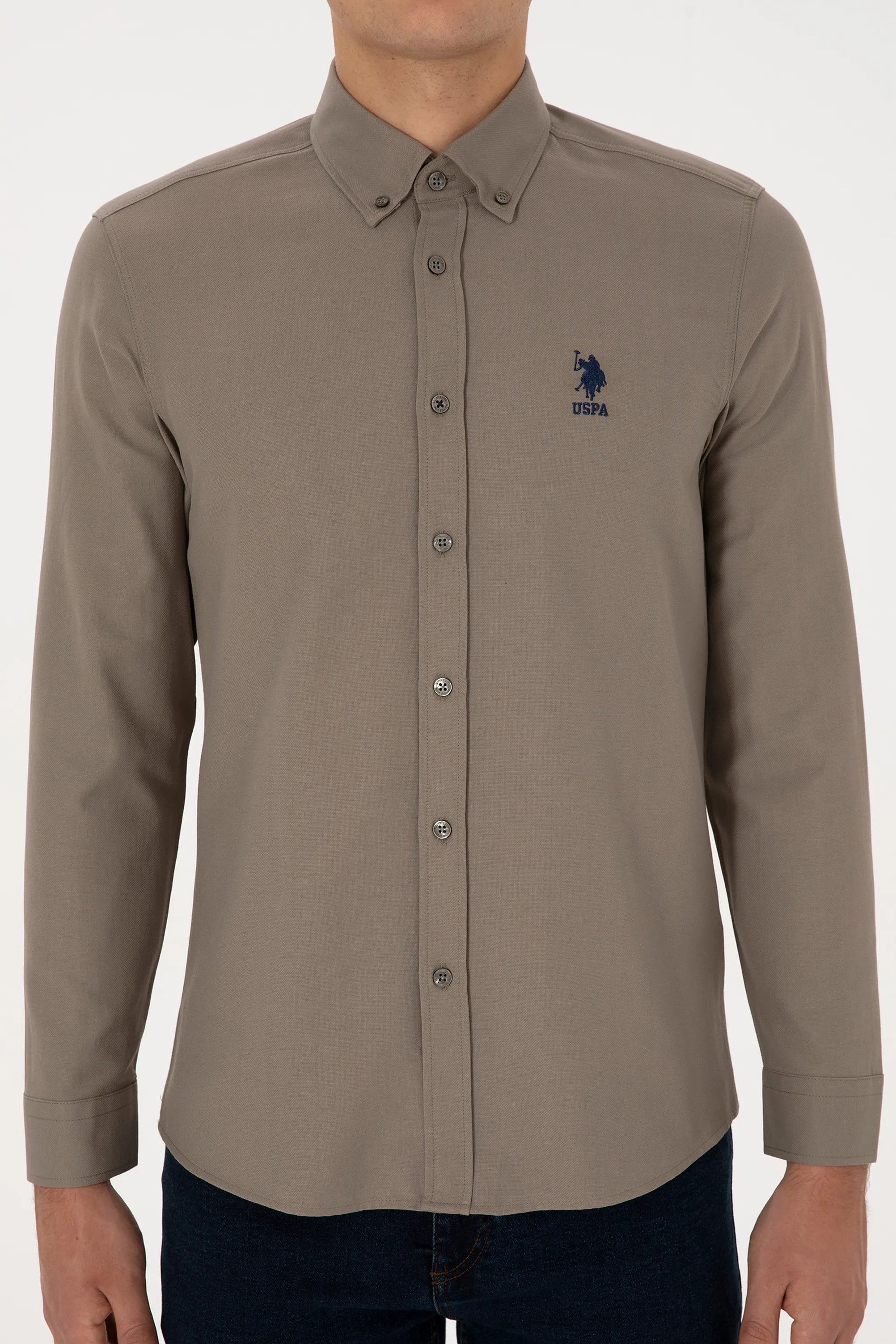 U.S. Polo Assn. Vison Men Vison Shirt Long Sleeve SKU: G081GL0040 2083841_VR052 Image 06