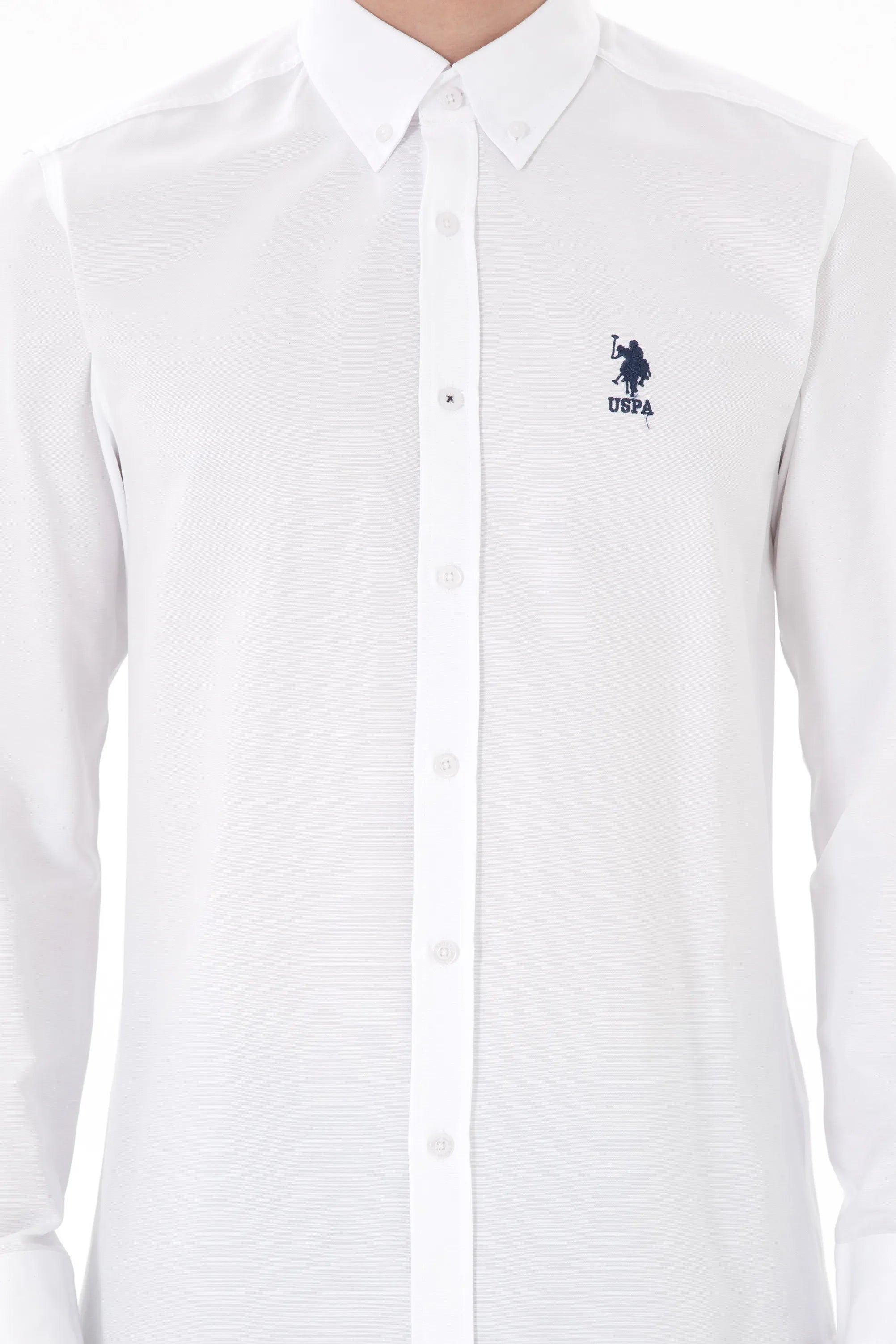 U.S. Polo Assn. White Men White Shirt Long Sleeve SKU: G081GL0040 2084085_VR013 Image 06