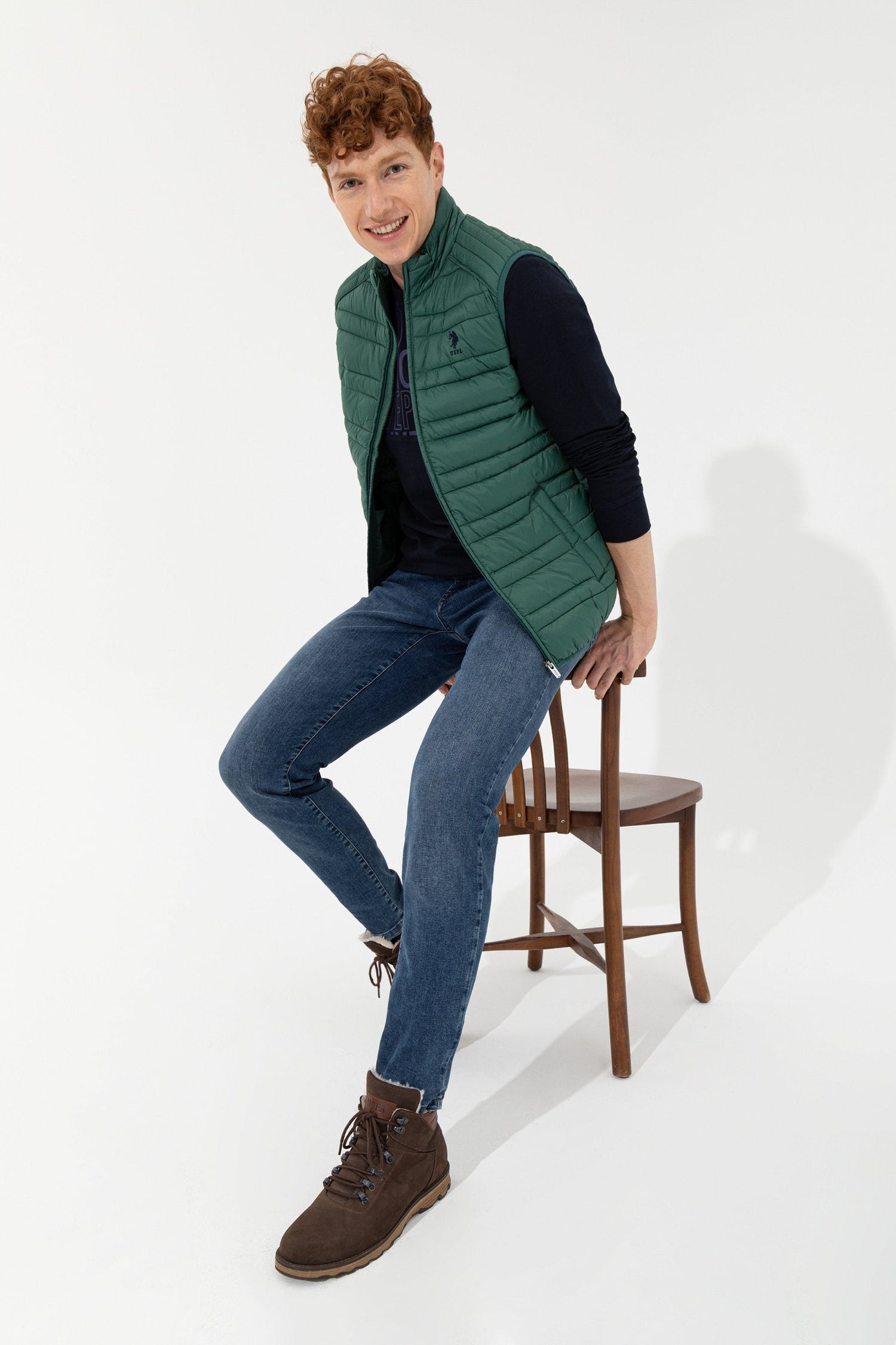 Green Woven Vest U.S. Polo Assn.