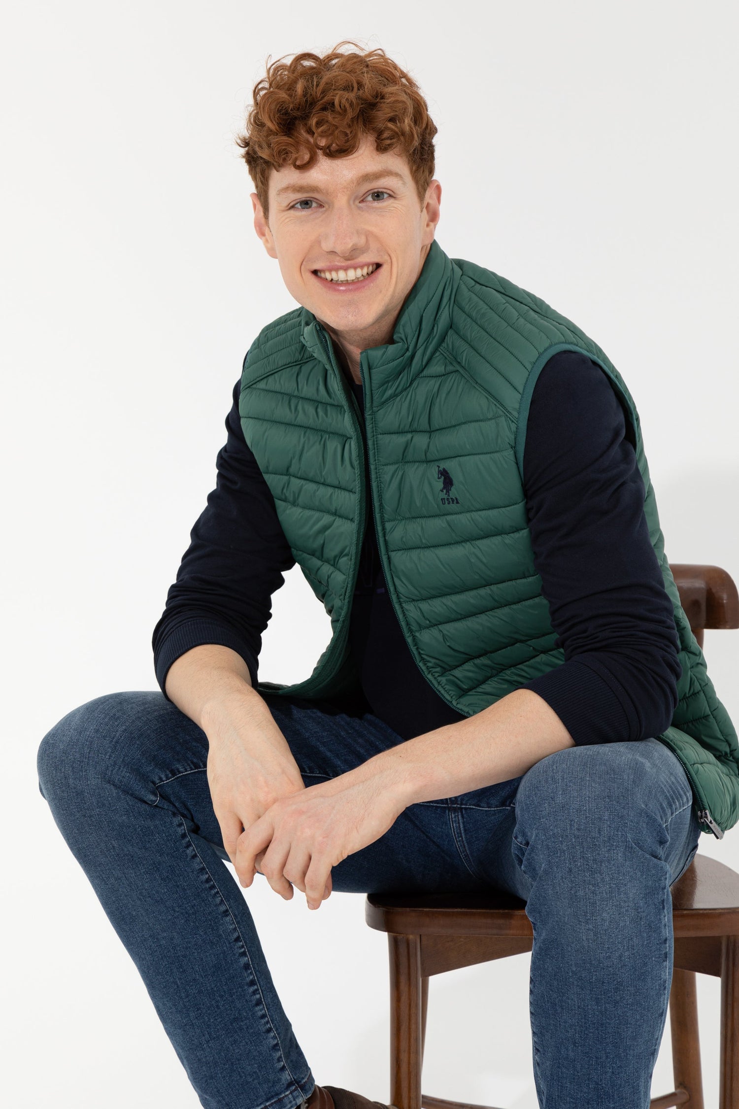 Green Woven Vest U.S. Polo Assn.