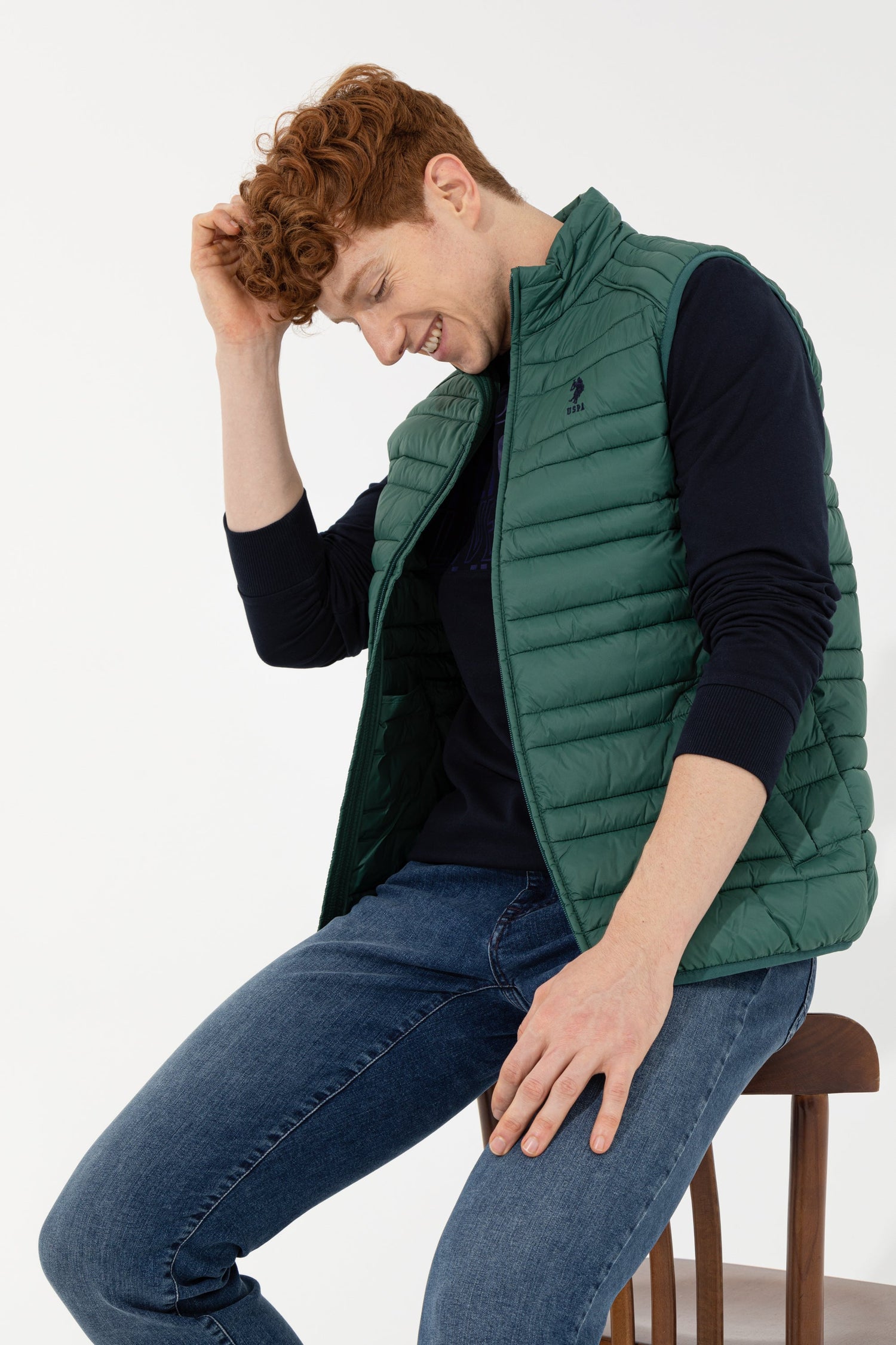Green Woven Vest U.S. Polo Assn.