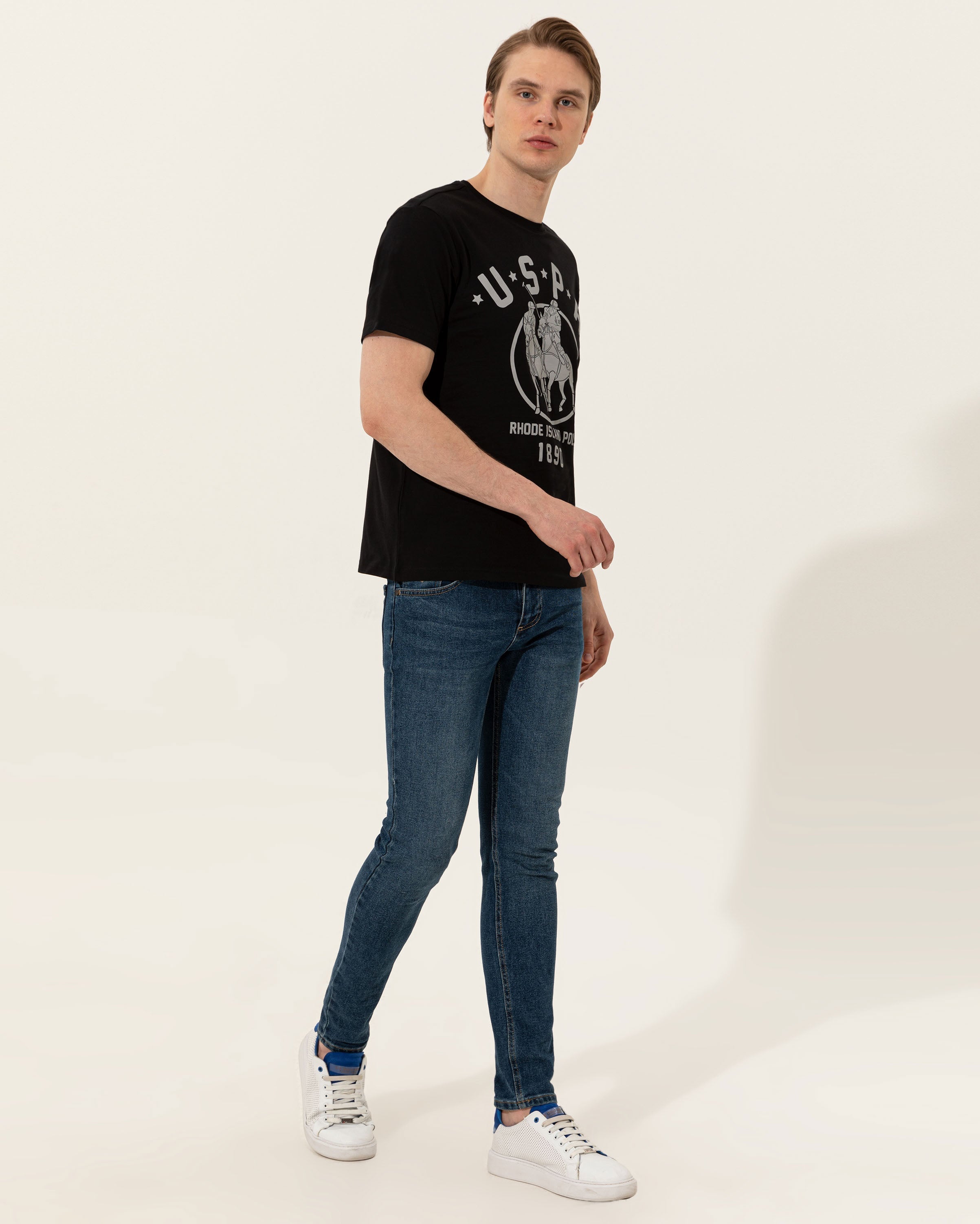Black Crew Neck T-Shirt U.S. Polo Assn.
