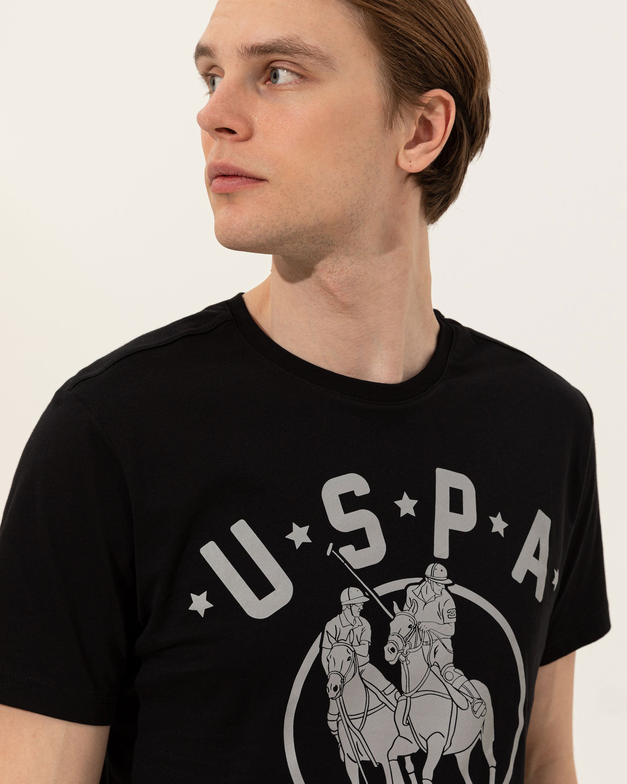 Black Crew Neck T-Shirt U.S. Polo Assn.