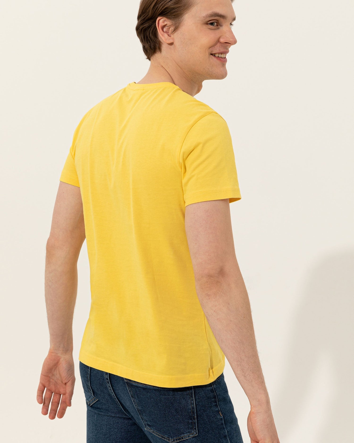 Yellow Crew Neck T-Shirt U.S. Polo Assn.