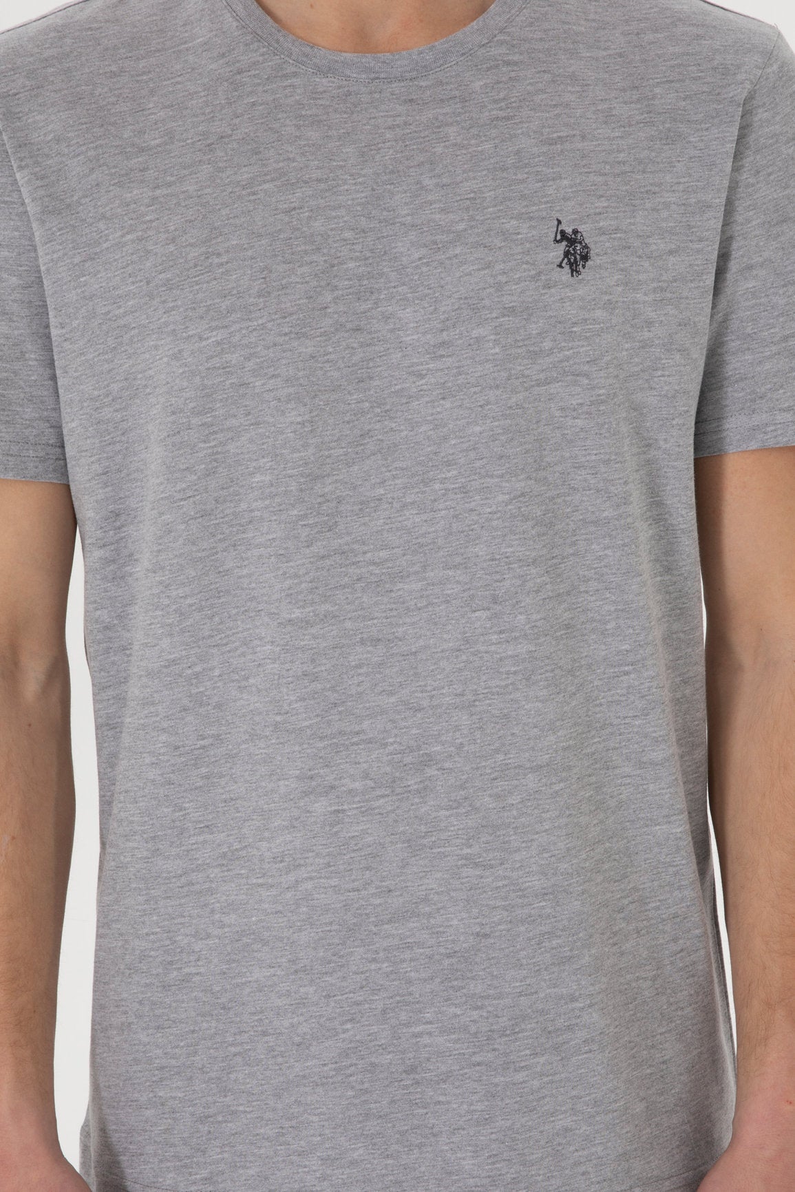 U.S. Polo Assn._Grey Melange T-Shirt_G081GL0110 2084591_VR086_06