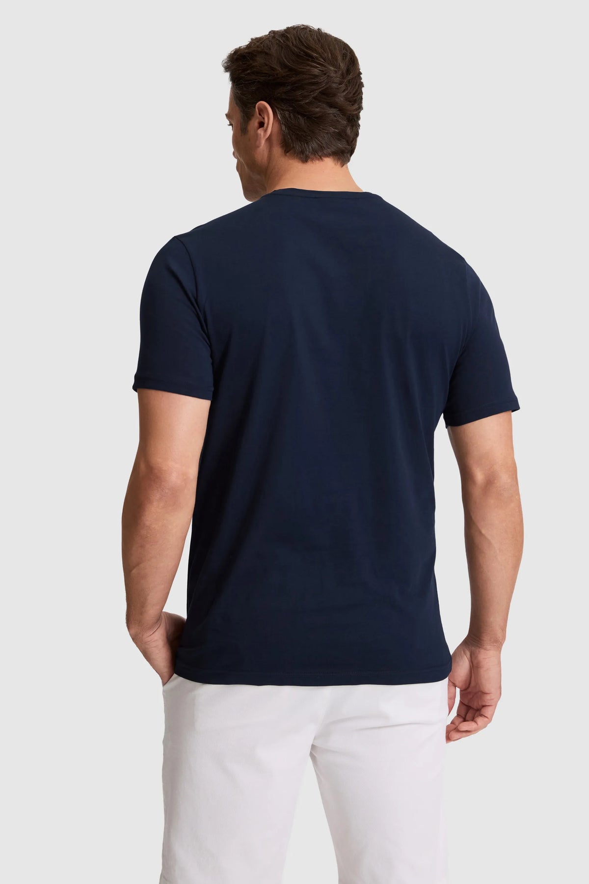 U.S. Polo Assn. Navy Men Navy Short Sleeve Cotton T-Shirt SKU: G081GL0110 PU-8732_VR033 Image 05