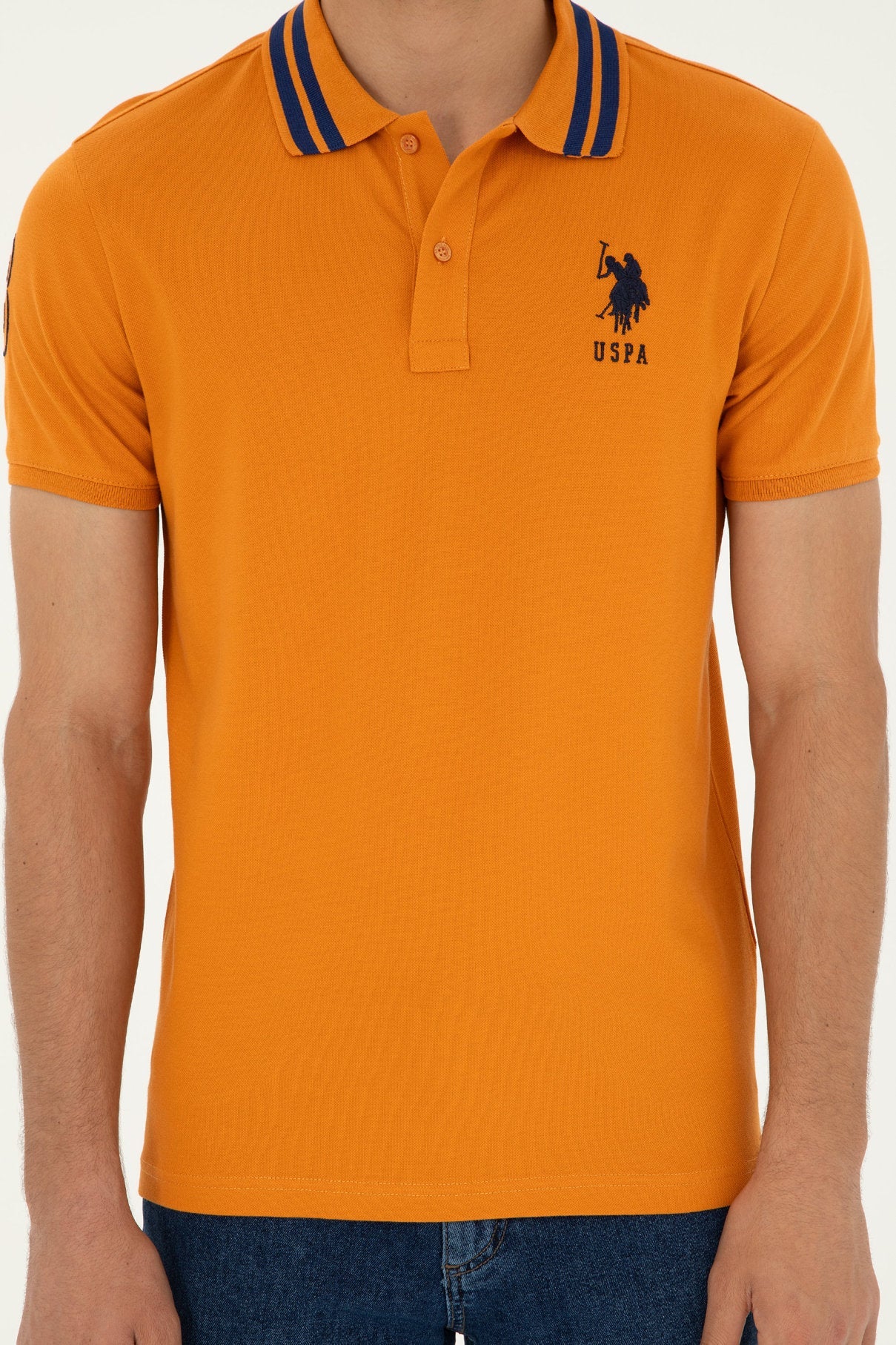 Orange Polo Shirt With Logo_G081GL0110 1792252_VR031_06