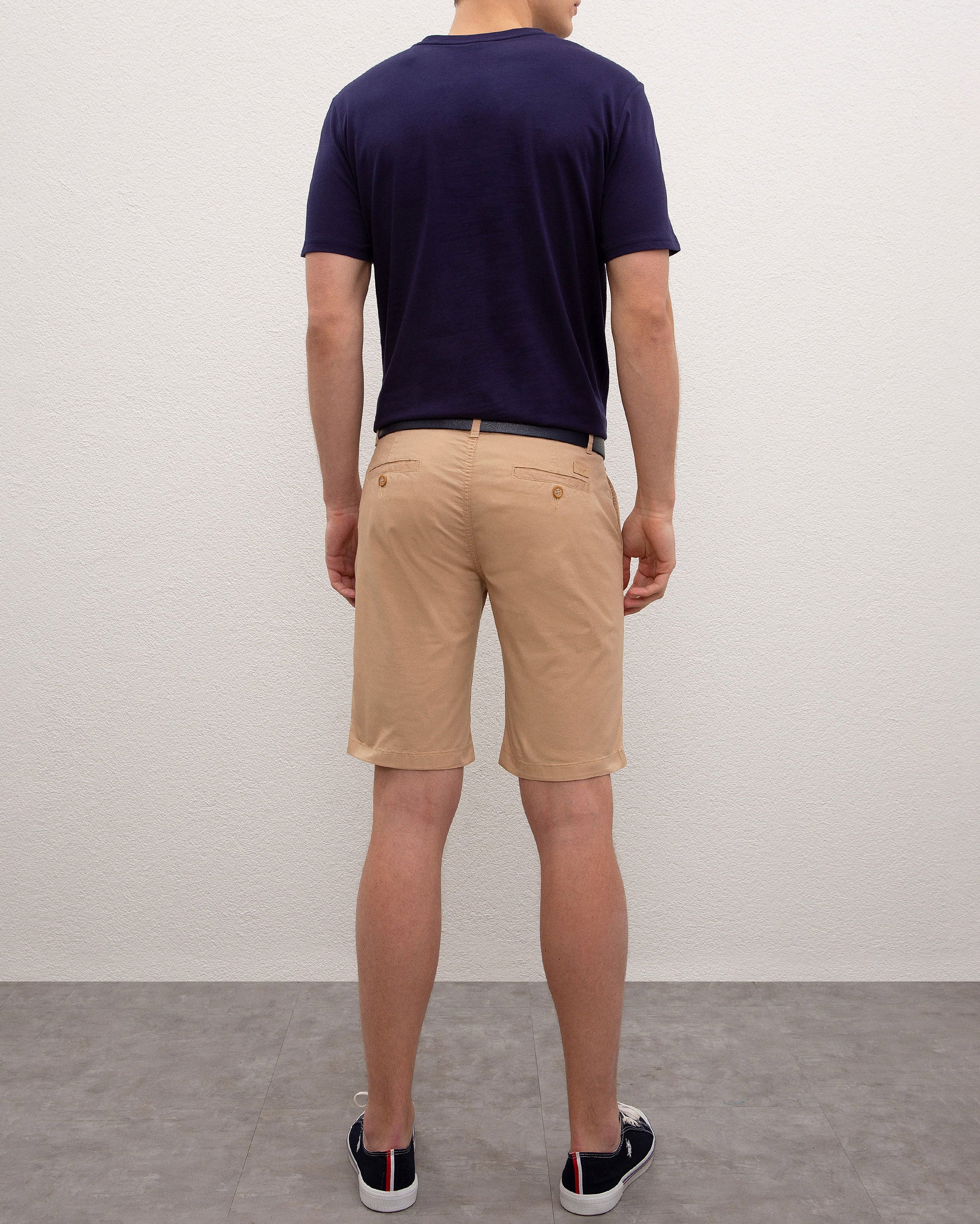 Beige Woven Bermuda Capri U.S. Polo Assn.