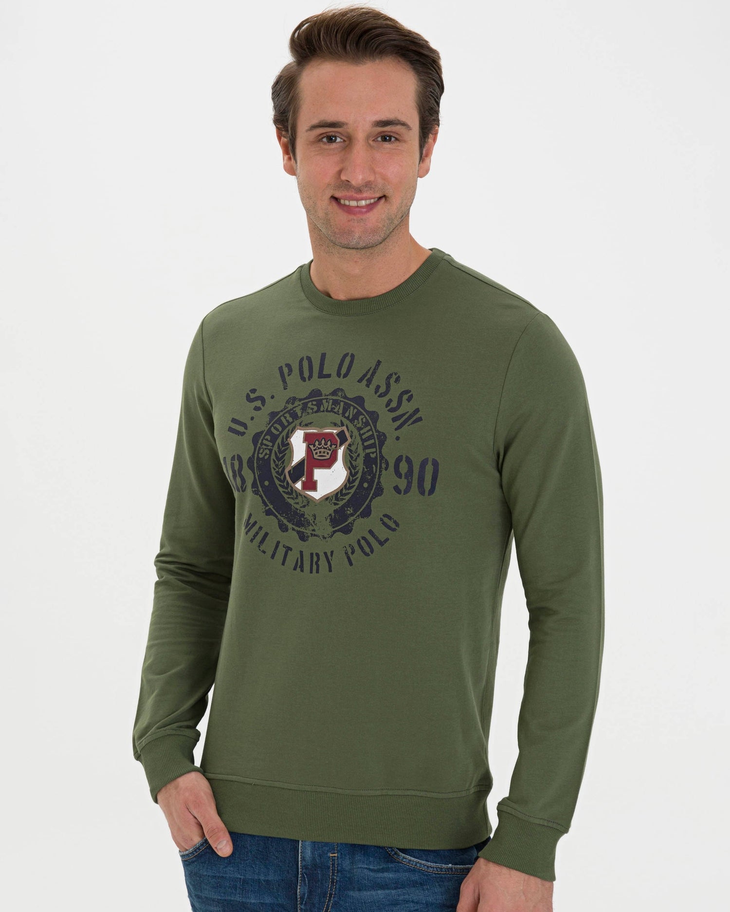 Green Sweat Shirt U.S. Polo Assn.
