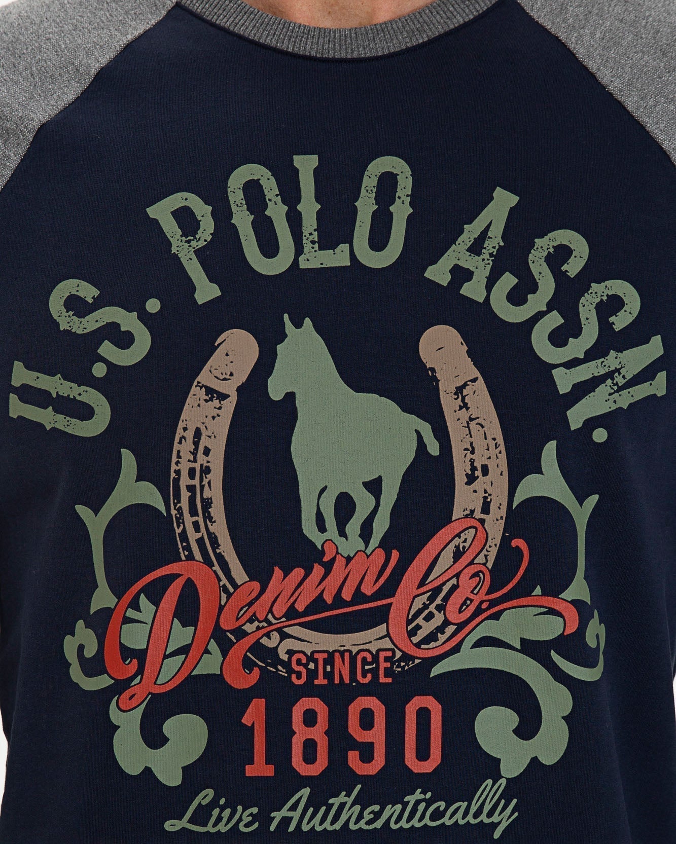 Dark Grey T-Shirt L/S U.S. Polo Assn.