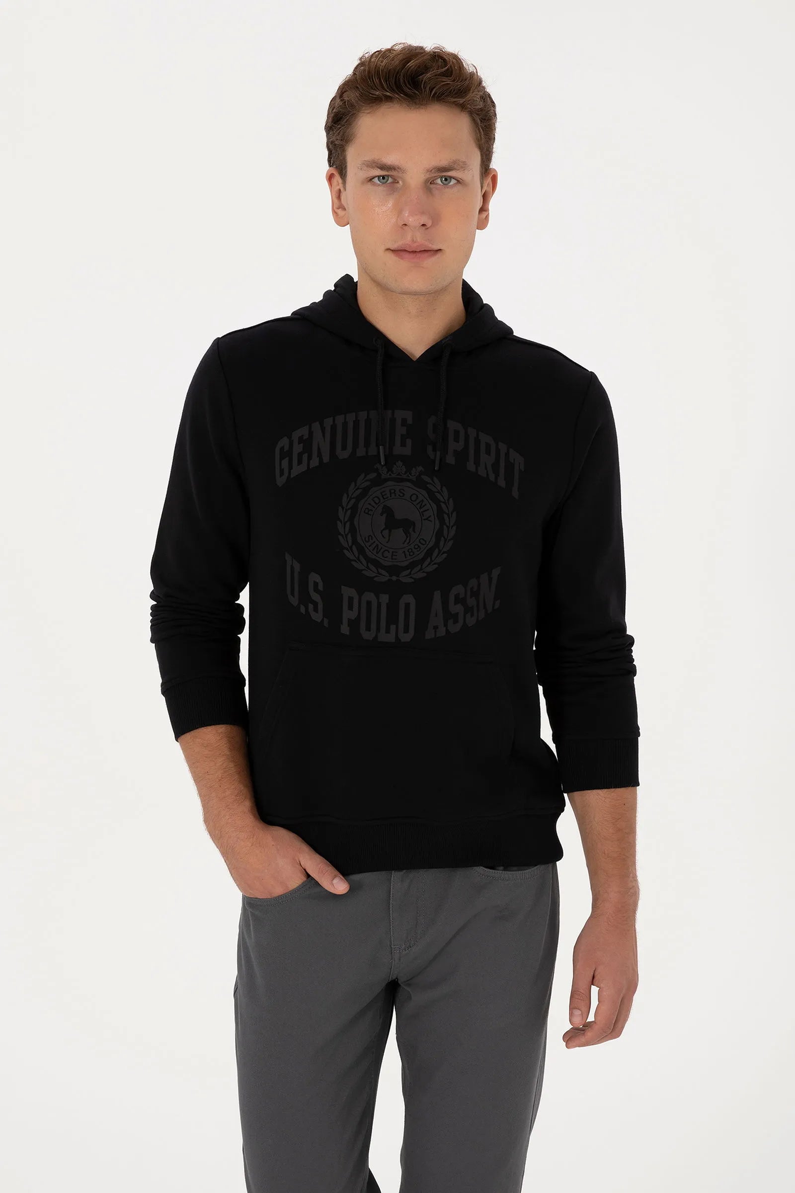 U.S. Polo Assn._Black_Black Graphic Hoodie_G081GL0820 2232270_VR046_01