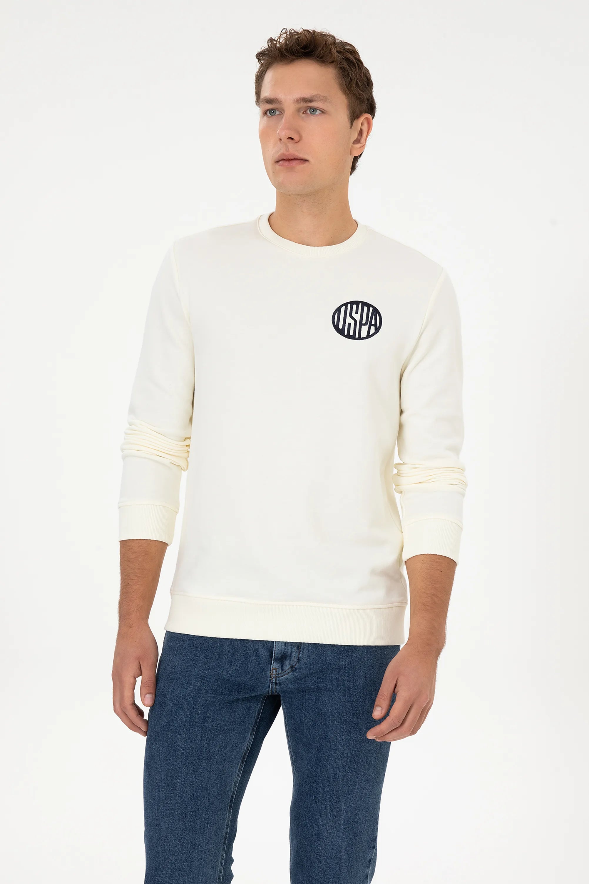 U.S. Polo Assn._Pearl_Pearl Sweatshirt With Logo_G081GL0820 2237377_VR256_03