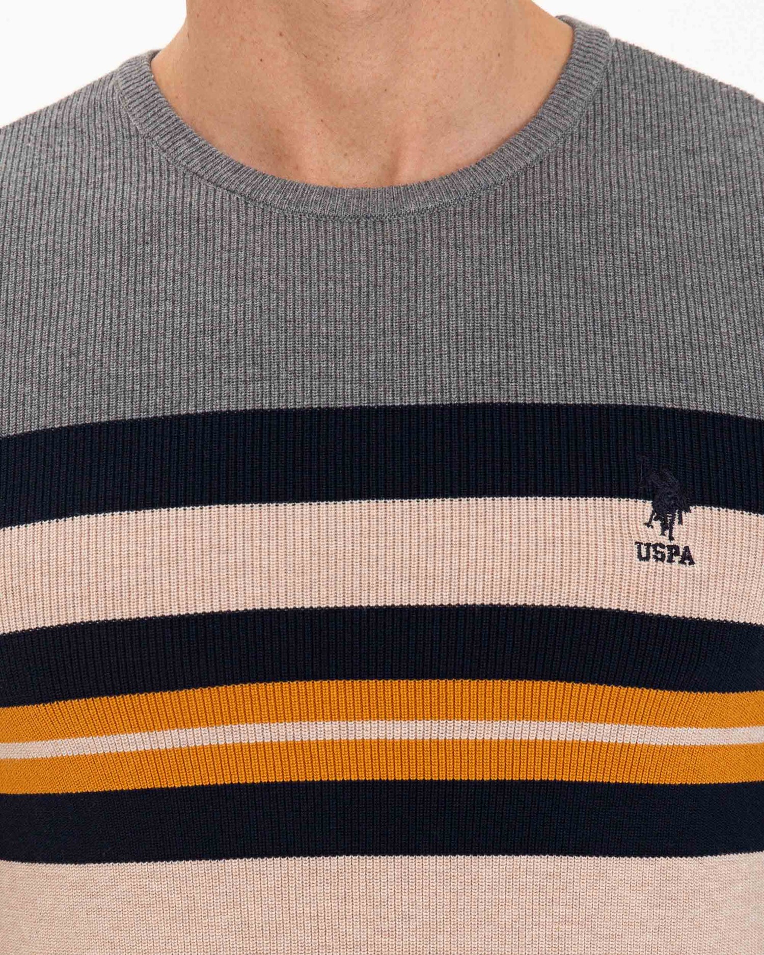 Light Grey Knitting Jumper U.S. Polo Assn.