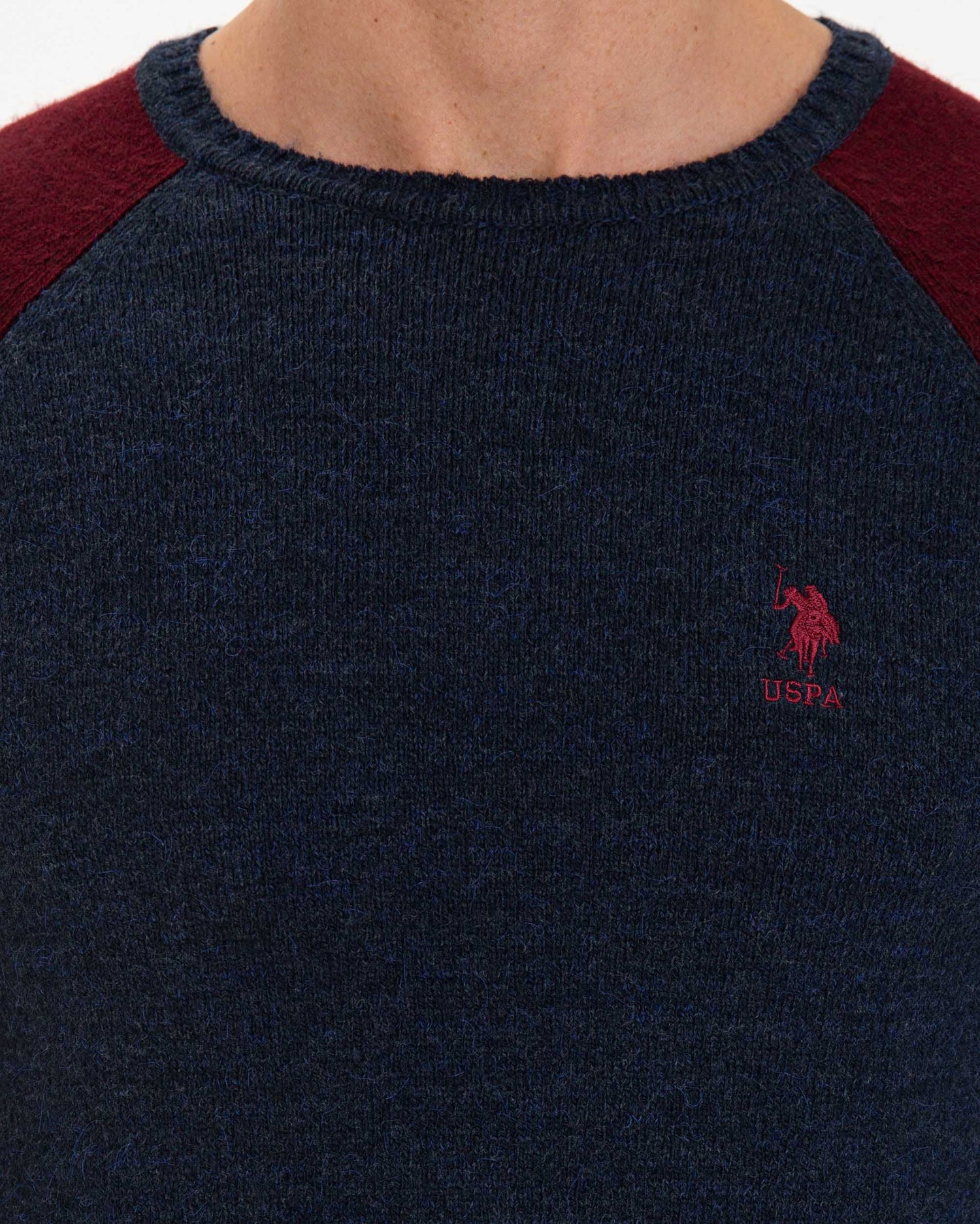 Dark Blue Knitting Jumper - BEVAVA