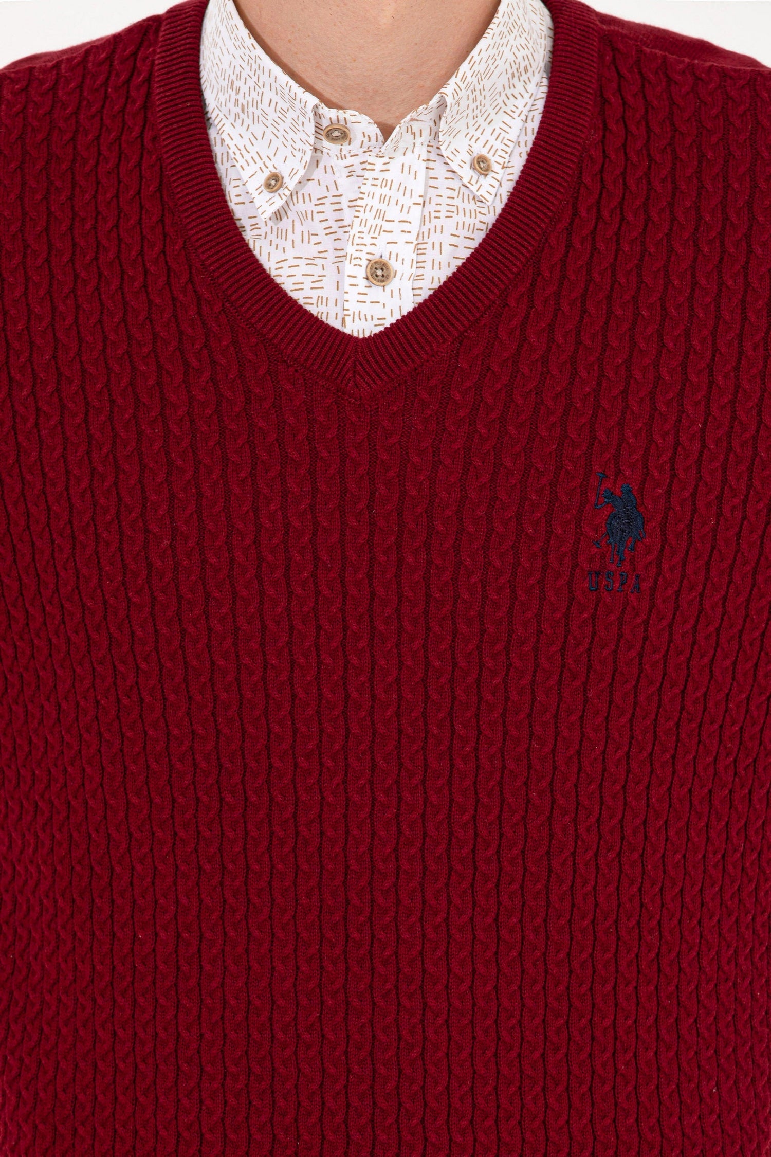 Red Knitting Jumper U.S. Polo Assn.
