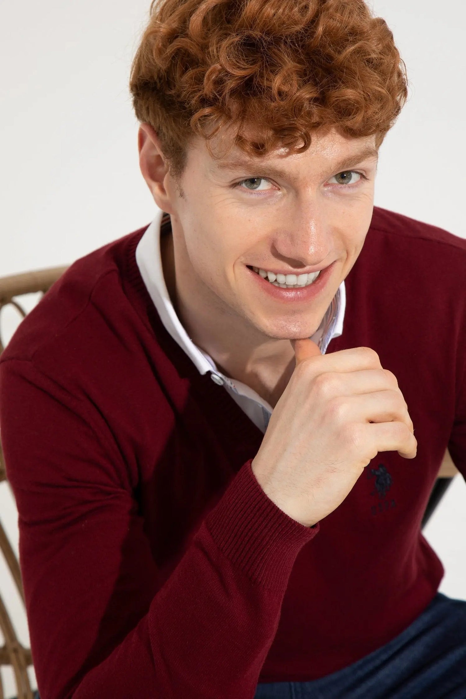 Red Knitting Jumper - BEVAVA