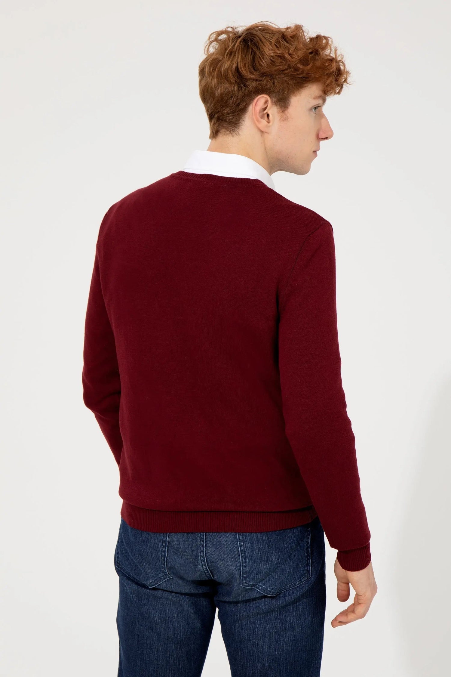 Red Knitting Jumper - BEVAVA