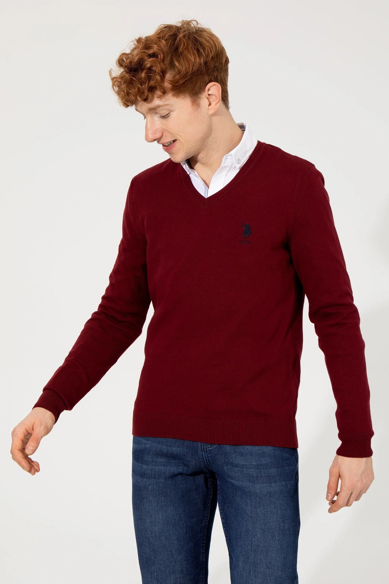 Red Knitting Jumper - BEVAVA