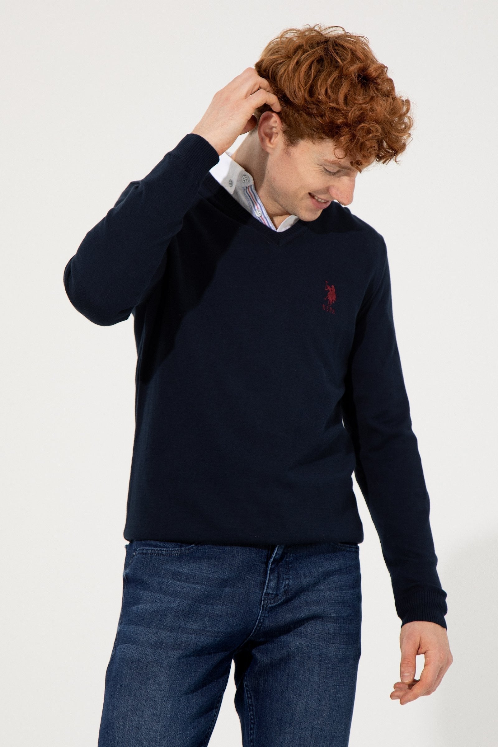 Dark Blue Knitting Jumper U.S. Polo Assn.