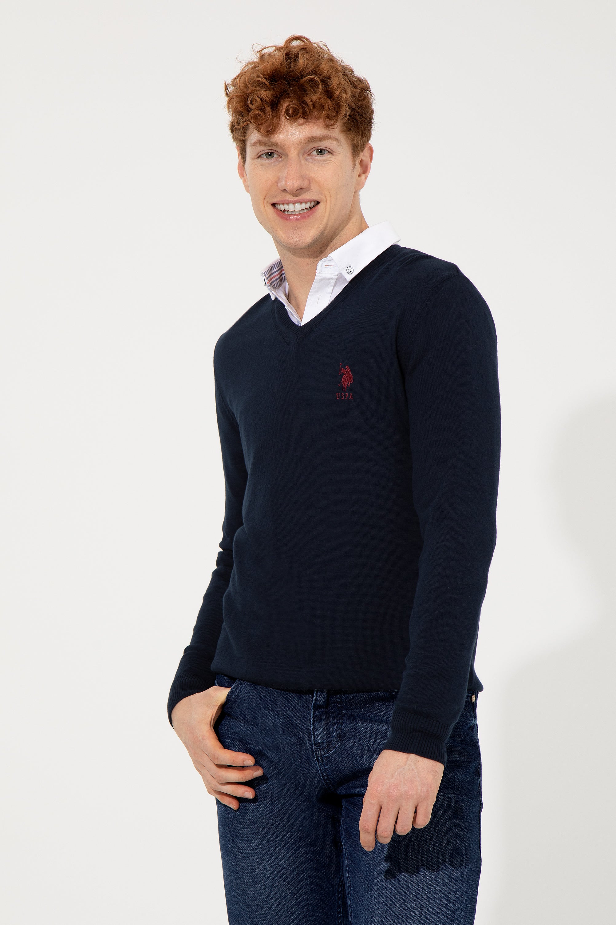 Dark Blue Knitting Jumper U.S. Polo Assn.
