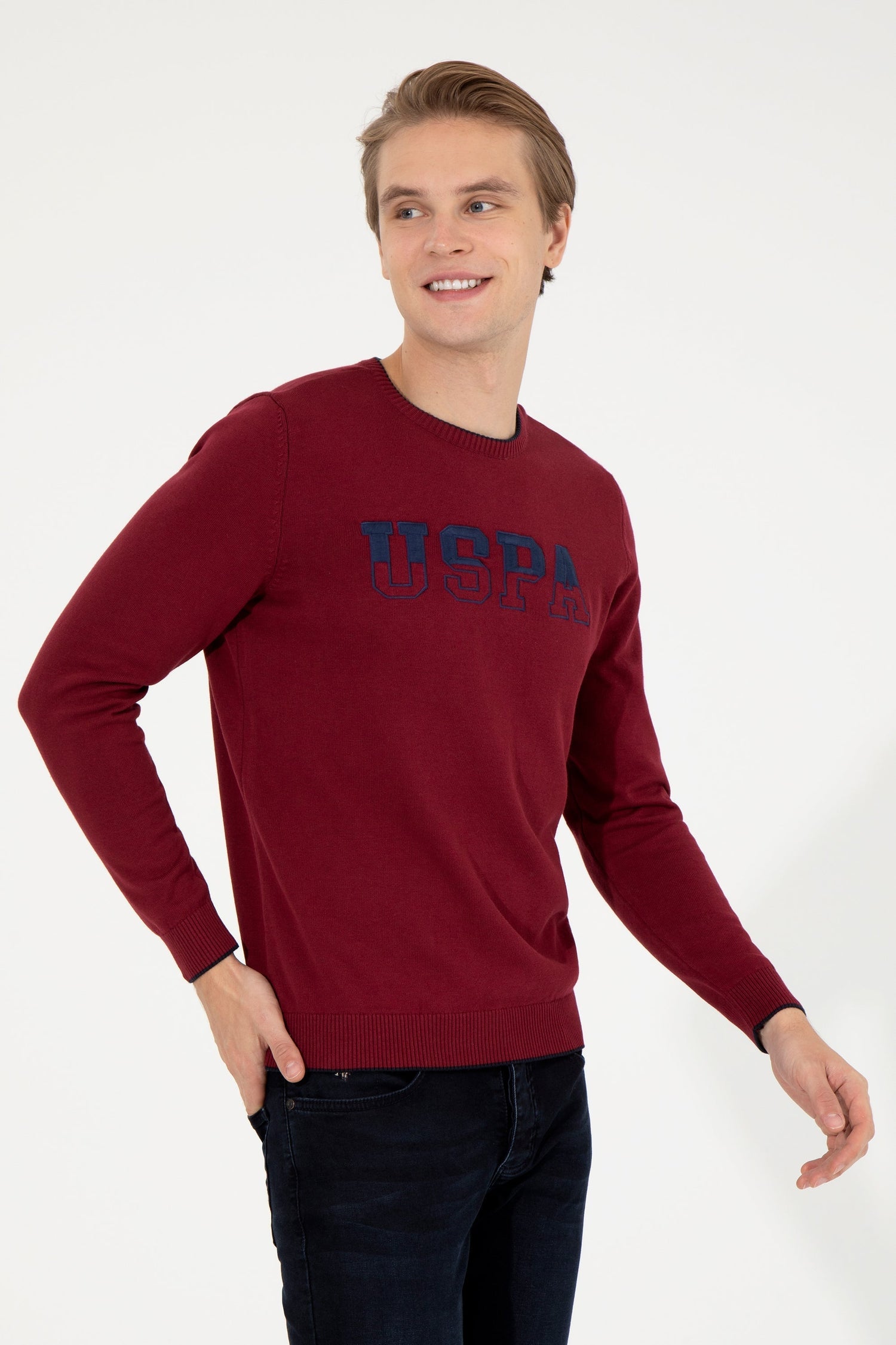 Red Knitting Jumper U.S. Polo Assn.