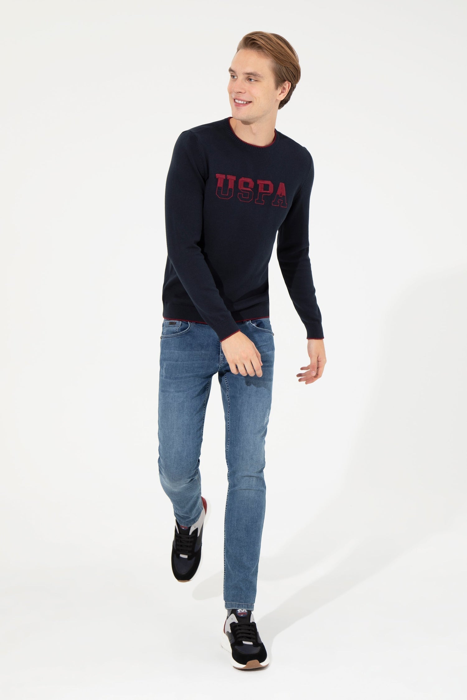 Dark Blue Knitting Jumper U.S. Polo Assn.