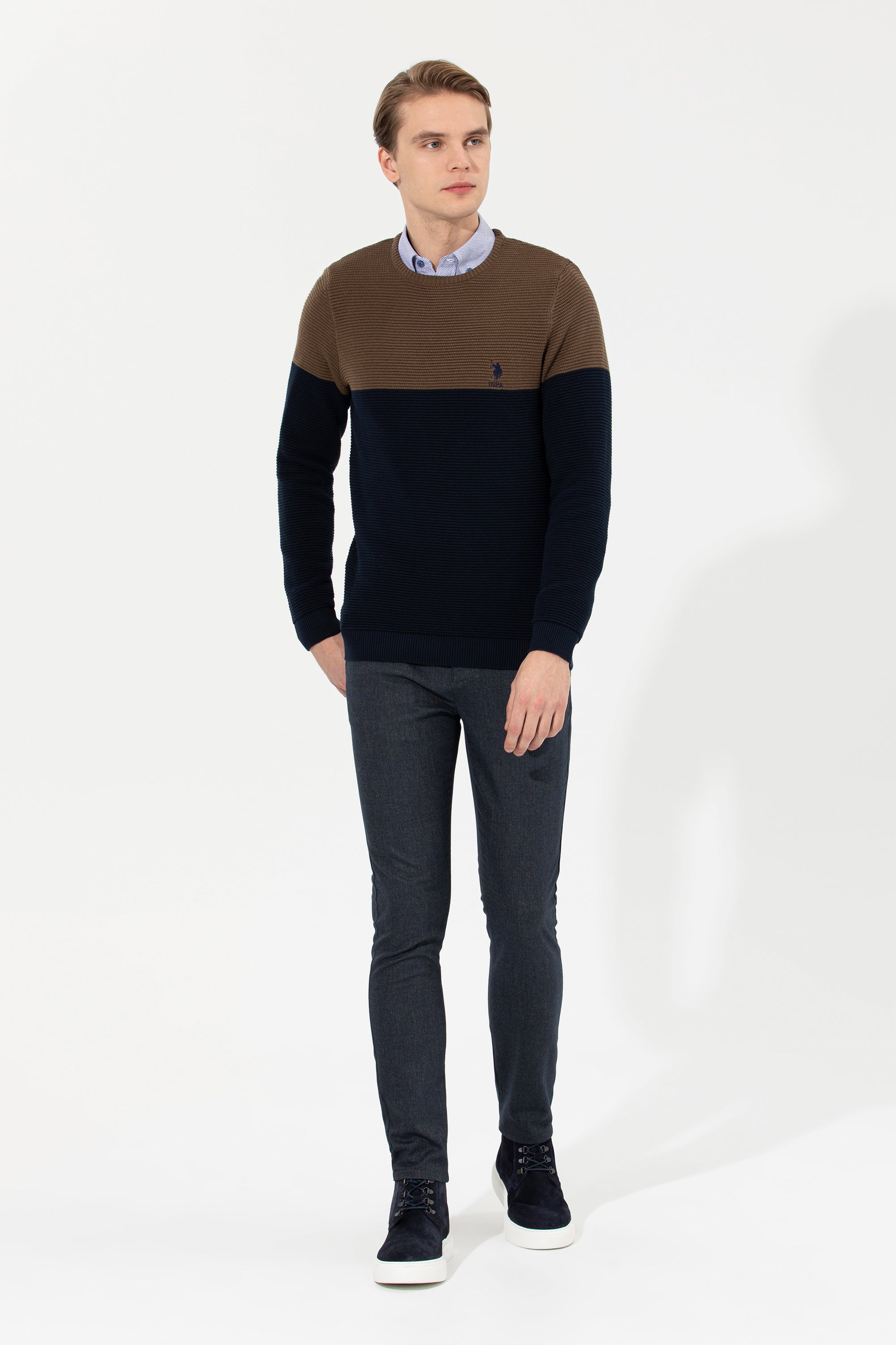 Brown Knitting Jumper