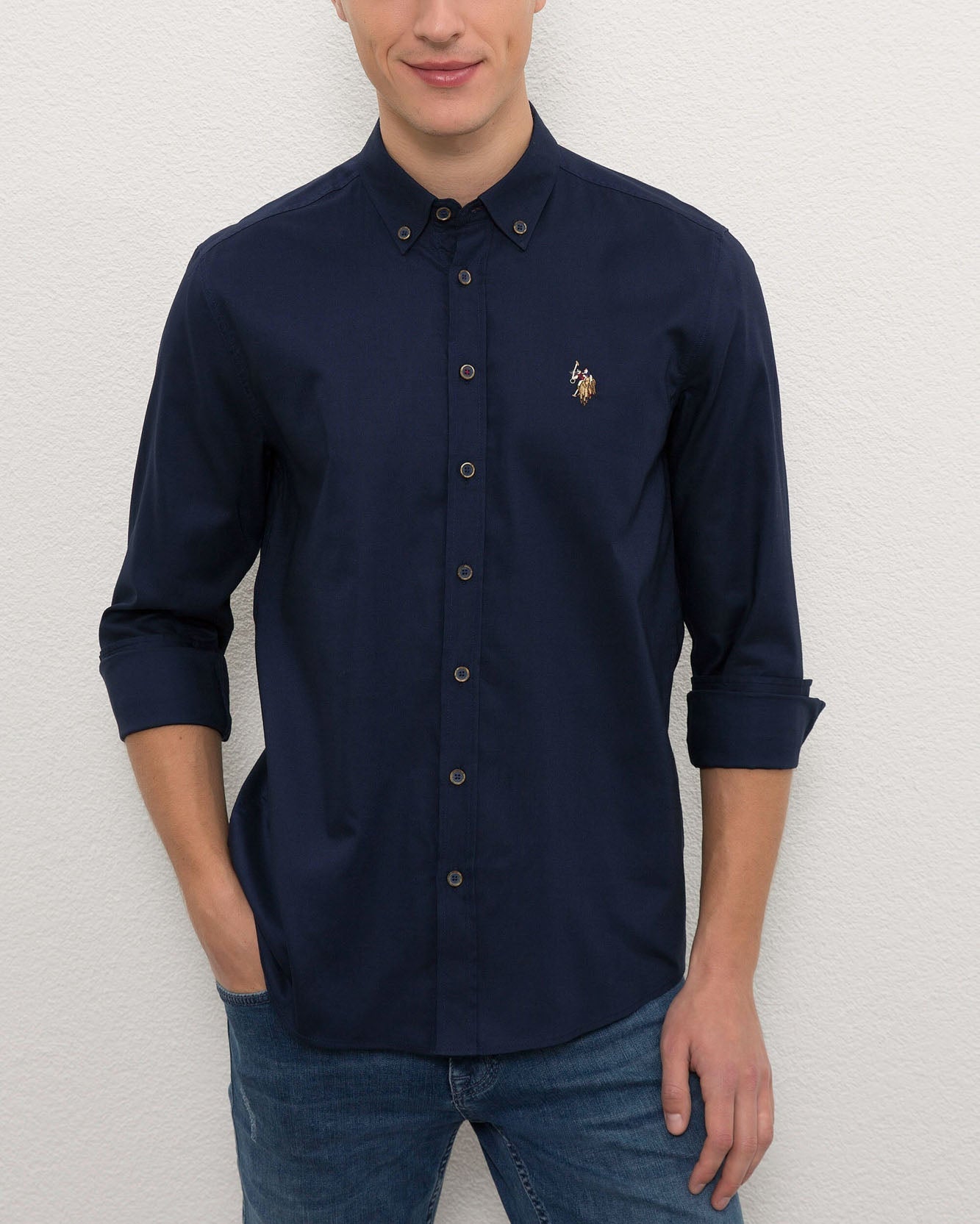 Dark Blue Shirt Long Sleeve U.S. Polo Assn.