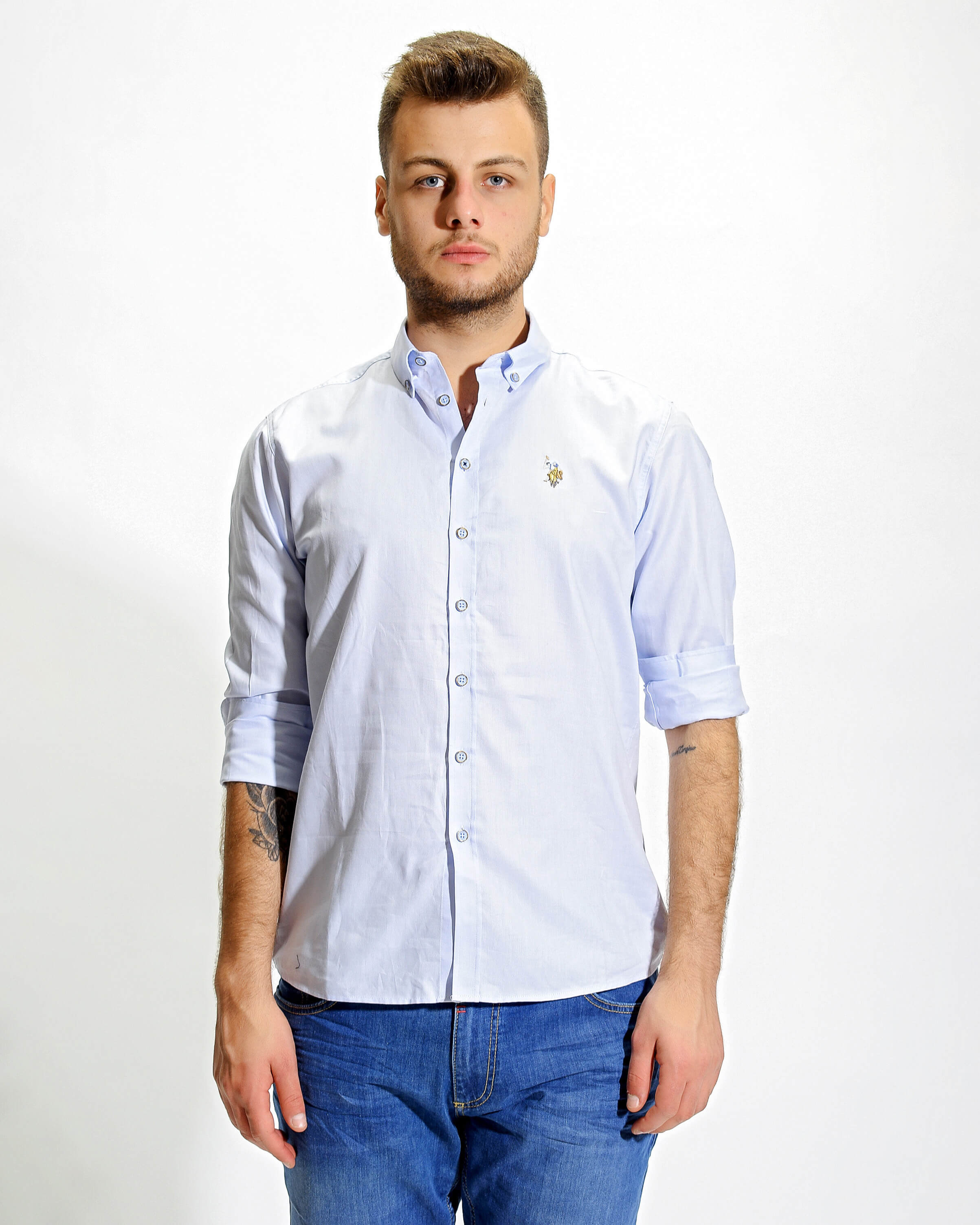 Light Blue Shirt Long Sleeve U.S. Polo Assn.