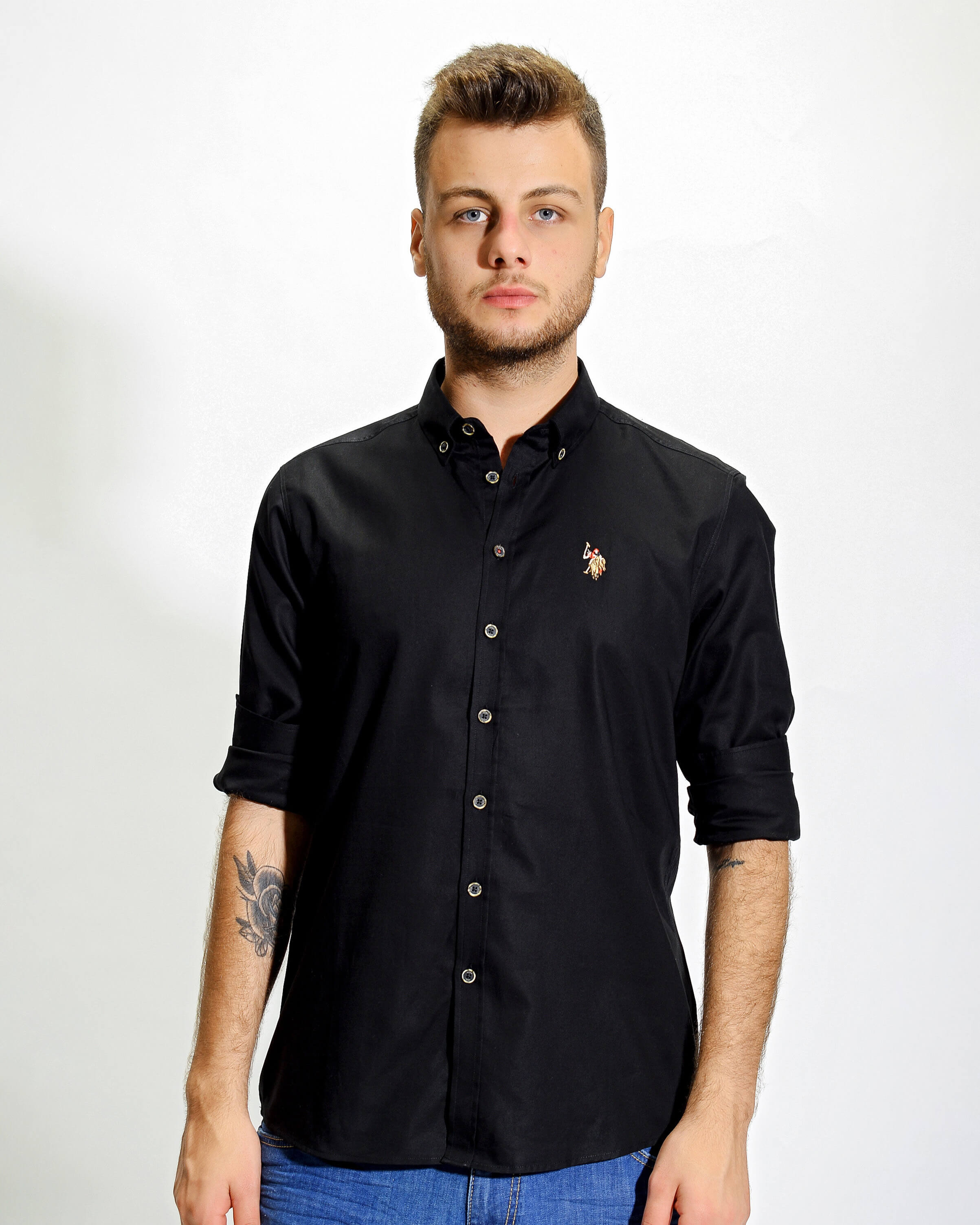 Black Shirt Long Sleeve U.S. Polo Assn.