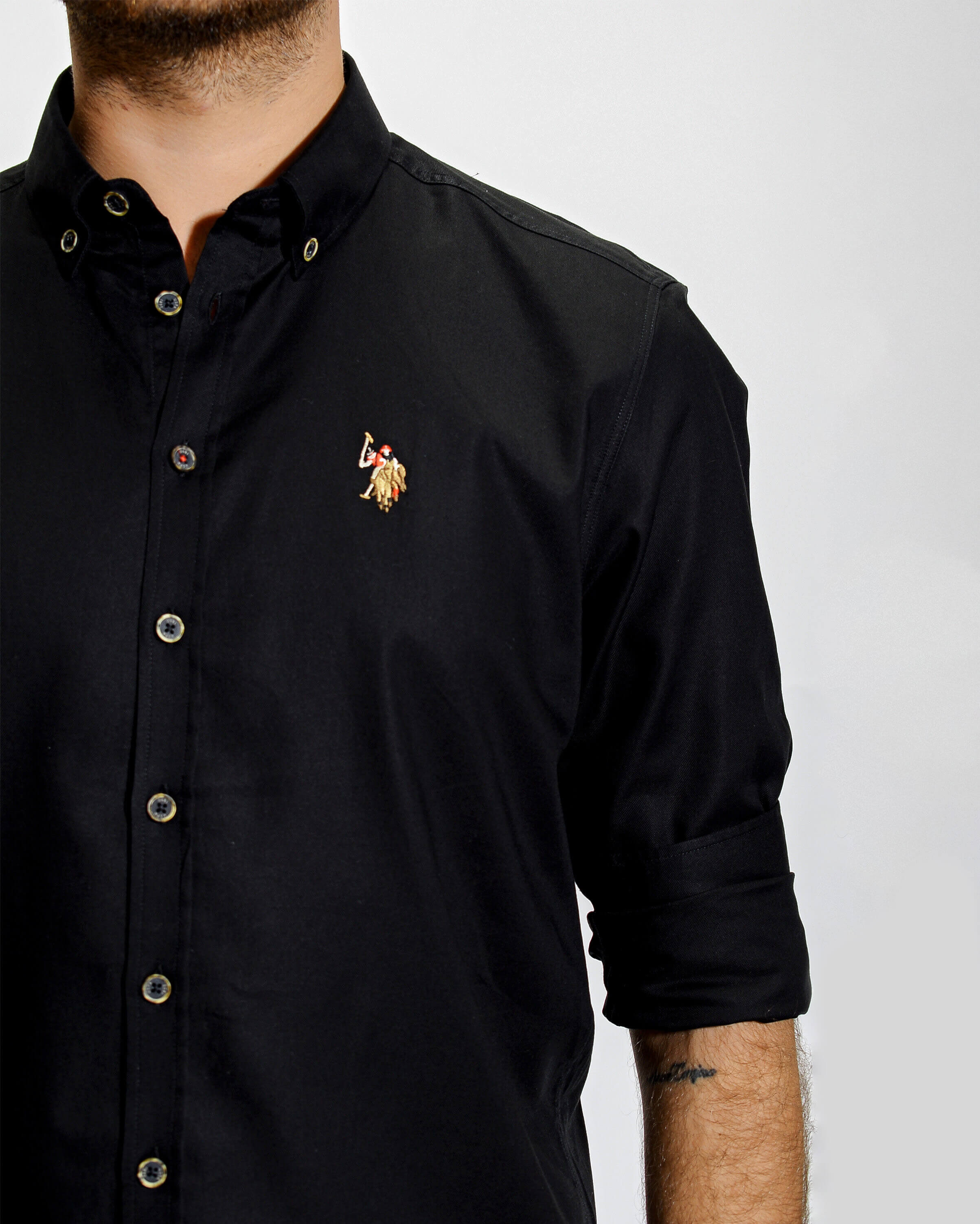 Black Shirt Long Sleeve U.S. Polo Assn.