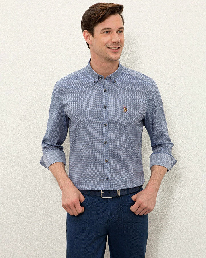 Dark Blue Shirt Long Sleeve U.S. Polo Assn.