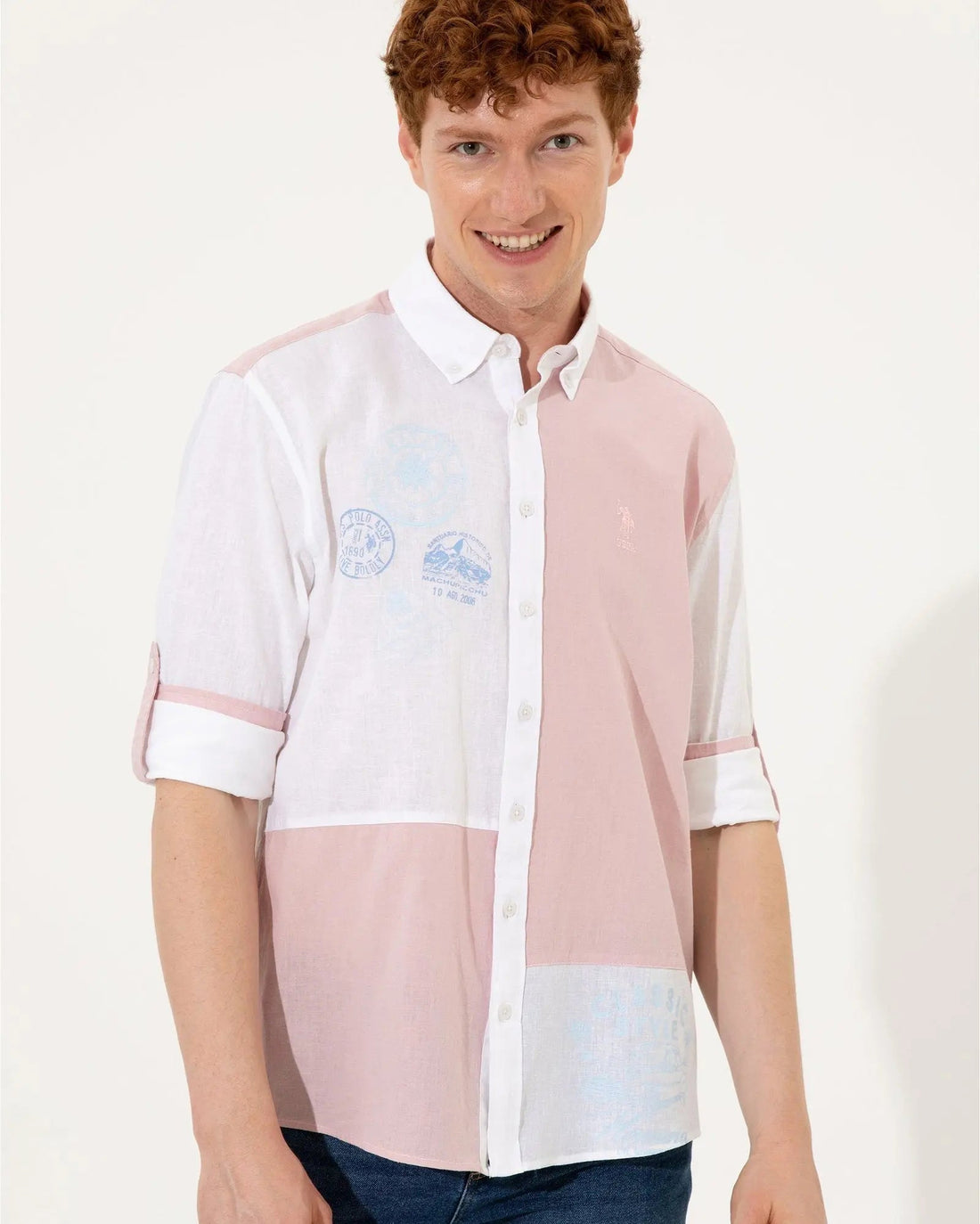 Pink Shirt Long Sleeve - BEVAVA