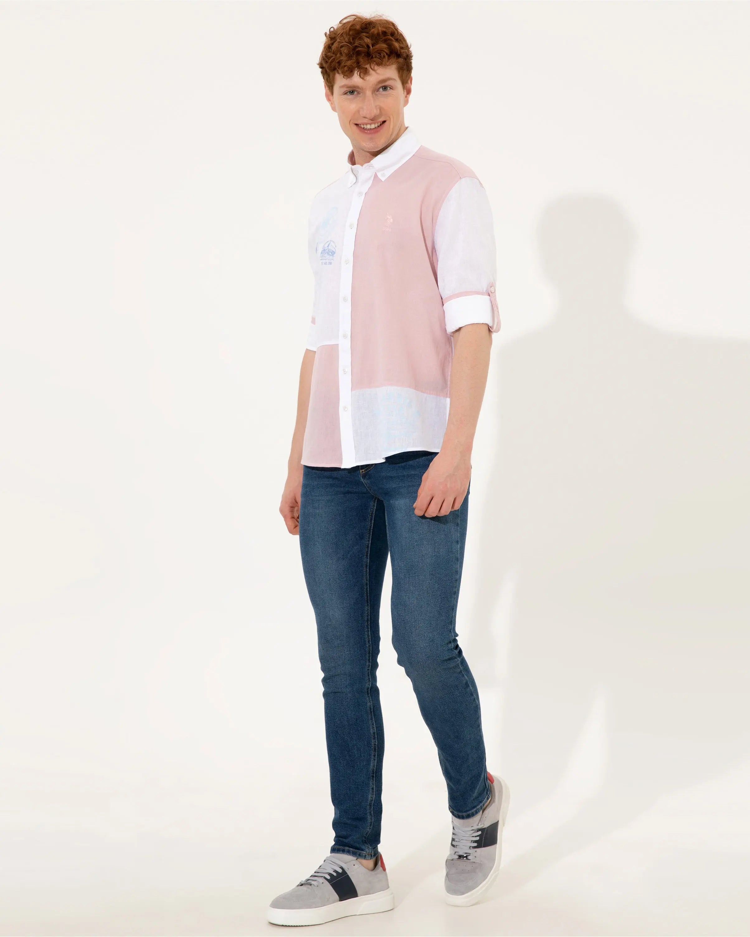 Pink Shirt Long Sleeve - BEVAVA