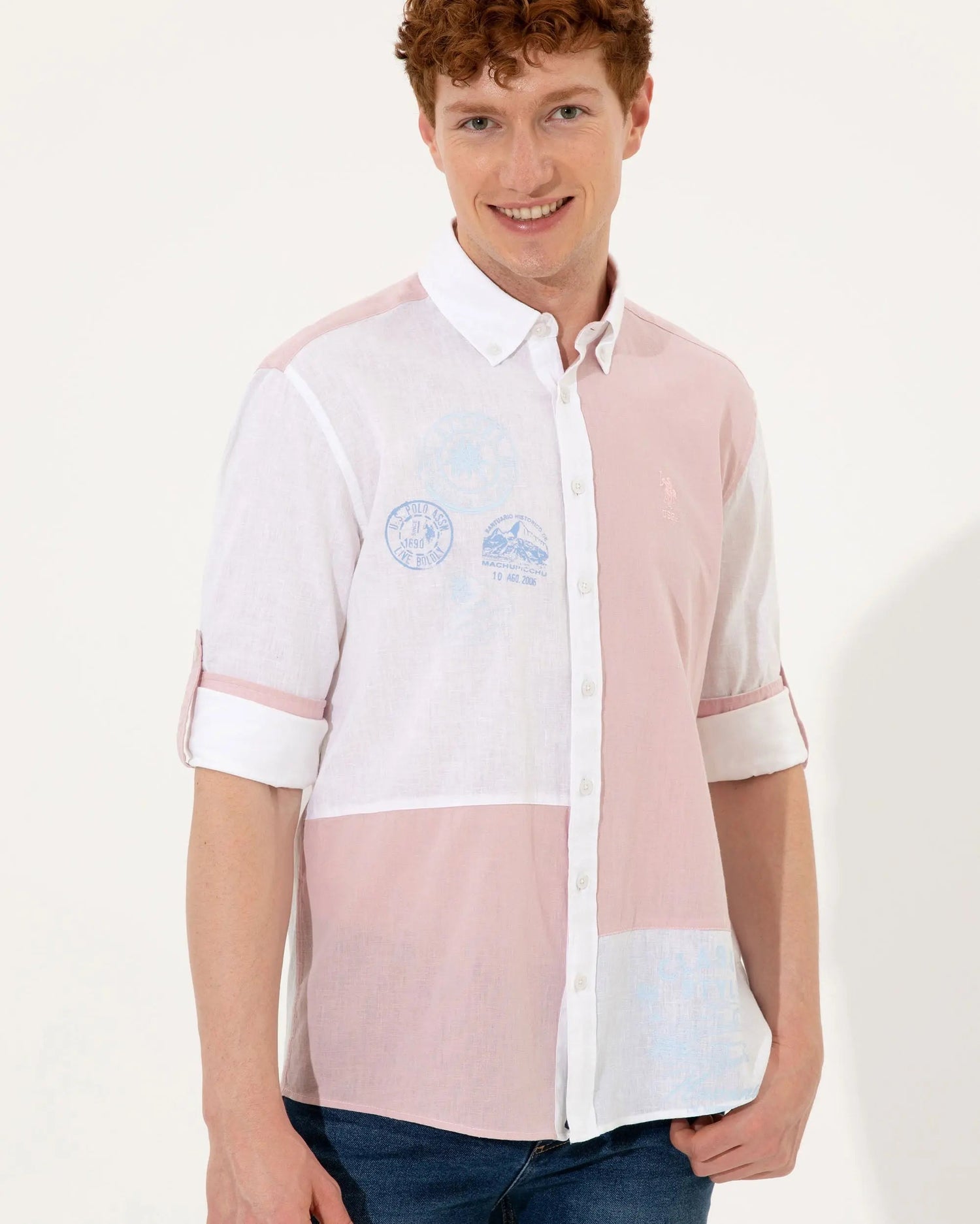 Pink Shirt Long Sleeve - BEVAVA