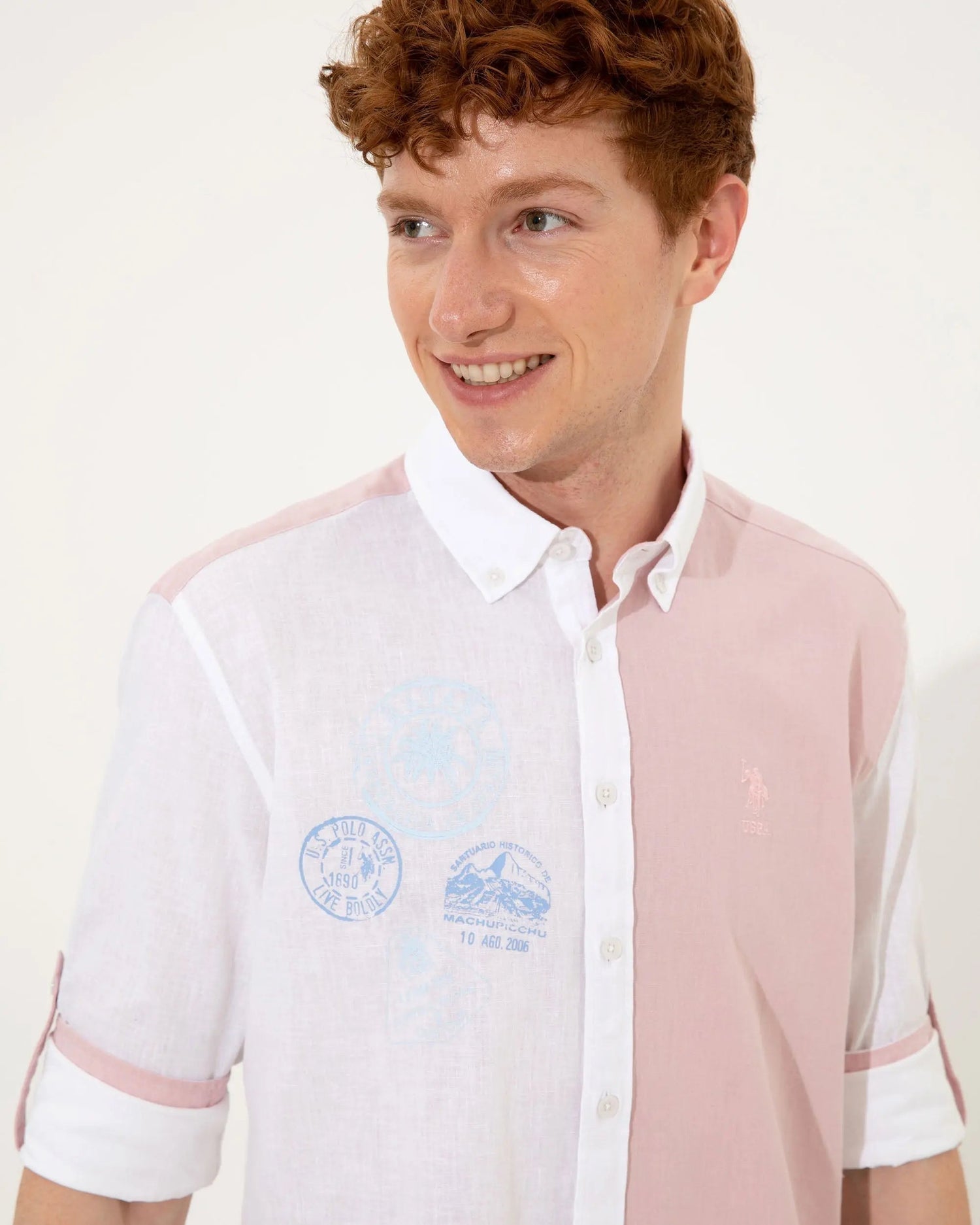 Pink Shirt Long Sleeve - BEVAVA