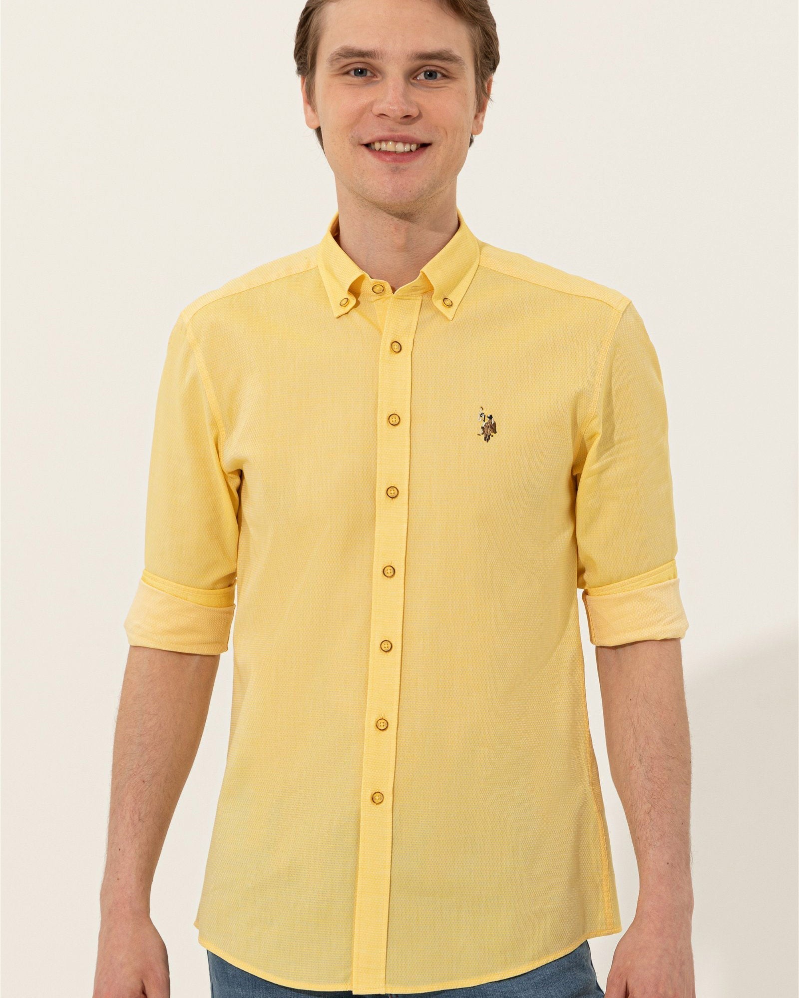 Yellow Shirt Long Sleeve U.S. Polo Assn.