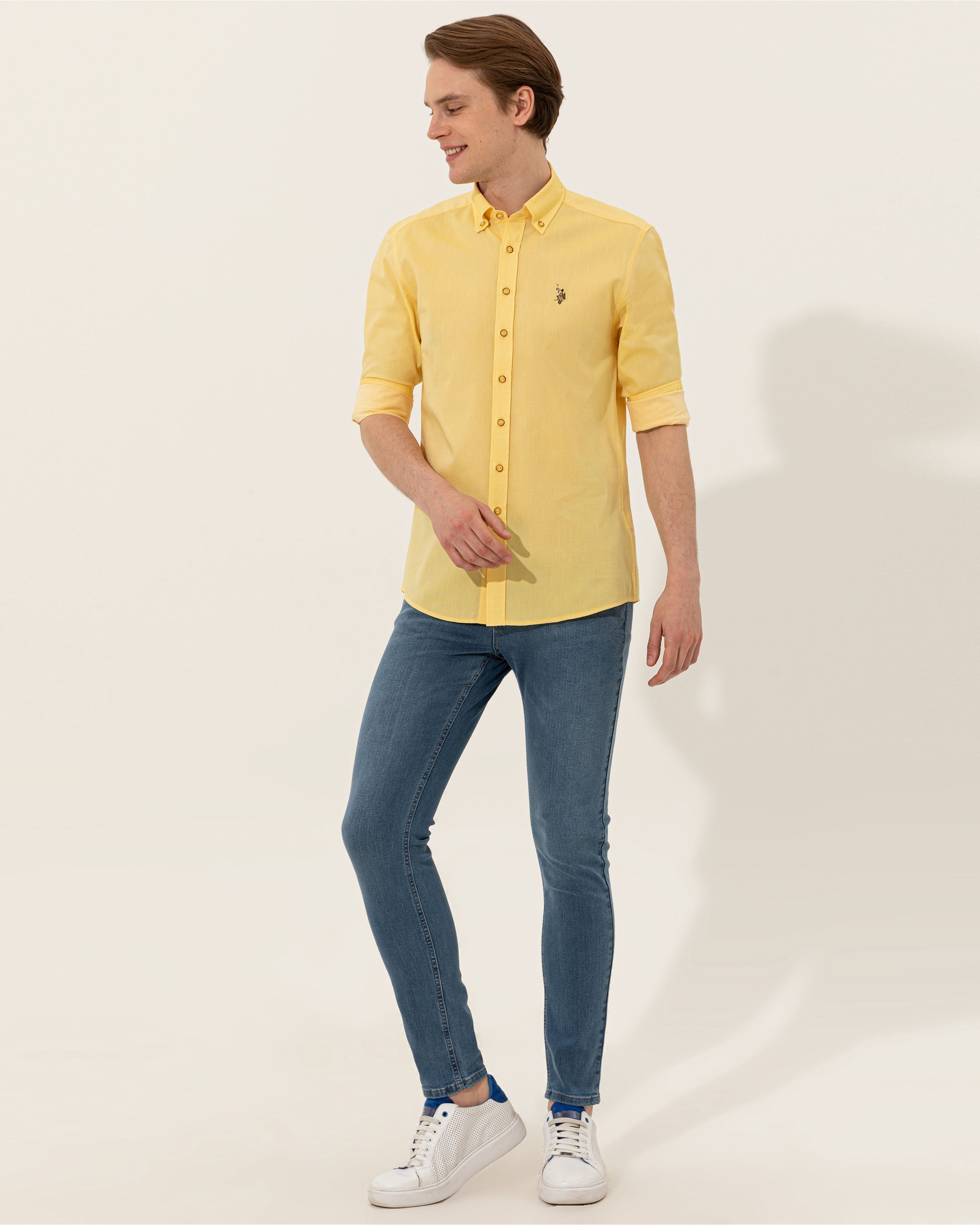 Yellow Shirt Long Sleeve U.S. Polo Assn.