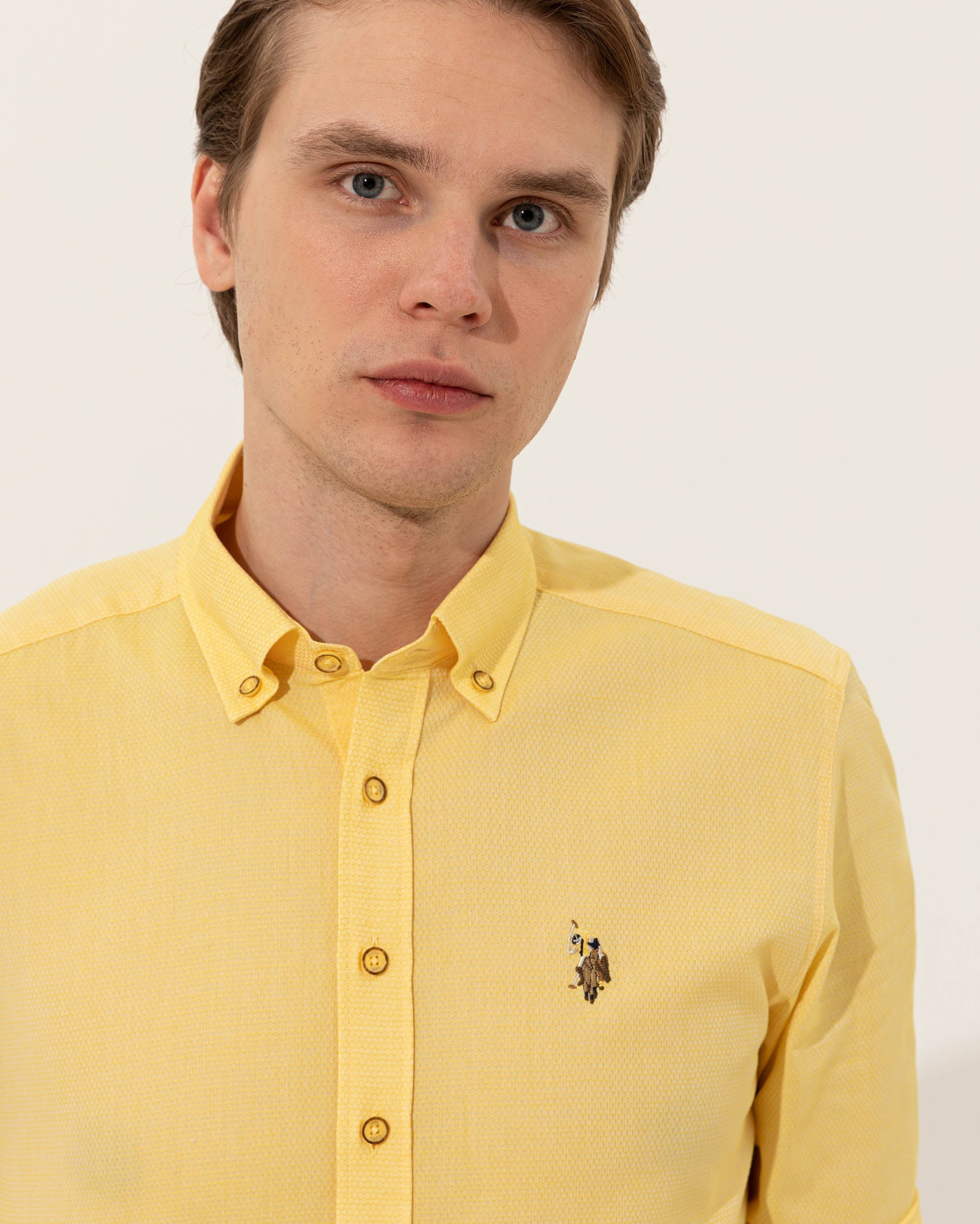 Yellow Shirt Long Sleeve U.S. Polo Assn.