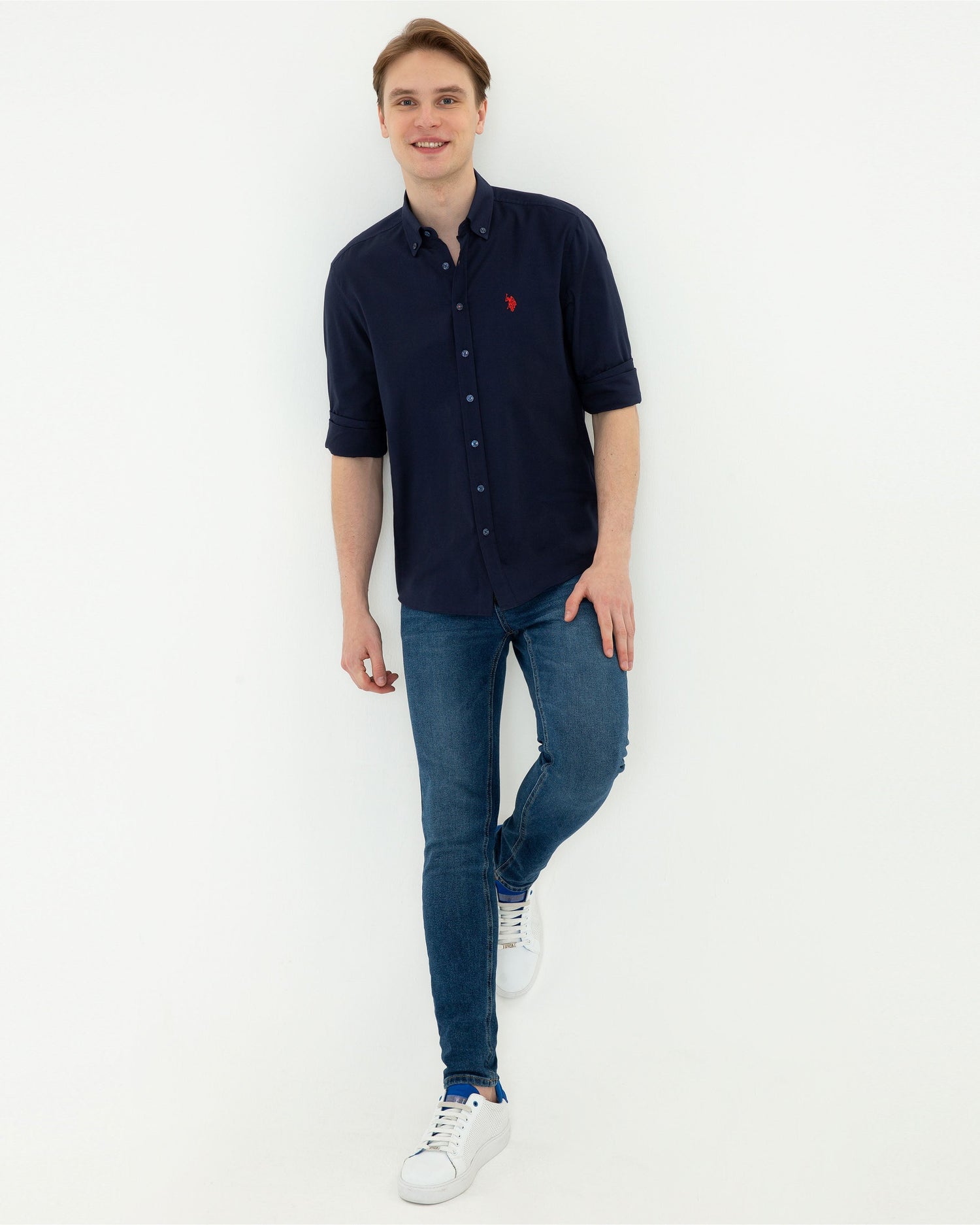 Dark Blue Shirt Long Sleeve U.S. Polo Assn.