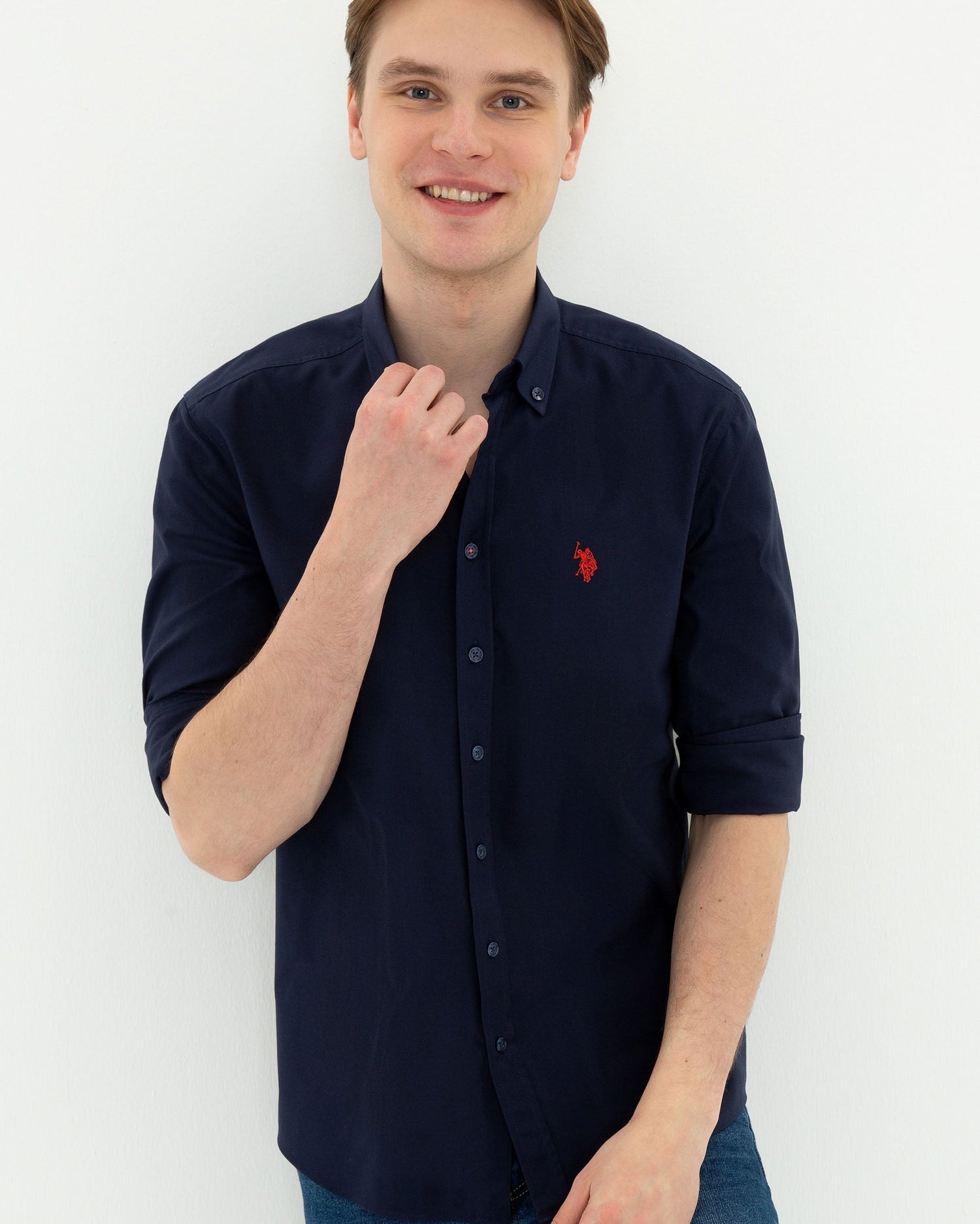 Dark Blue Shirt Long Sleeve U.S. Polo Assn.