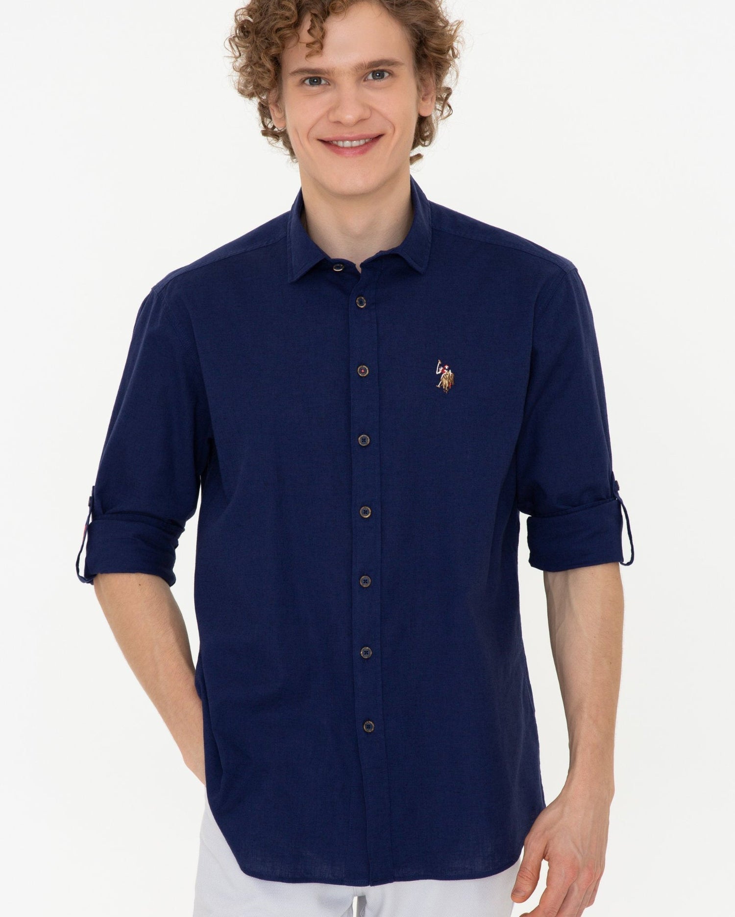 Dark Blue Shirt Long Sleeve U.S. Polo Assn.