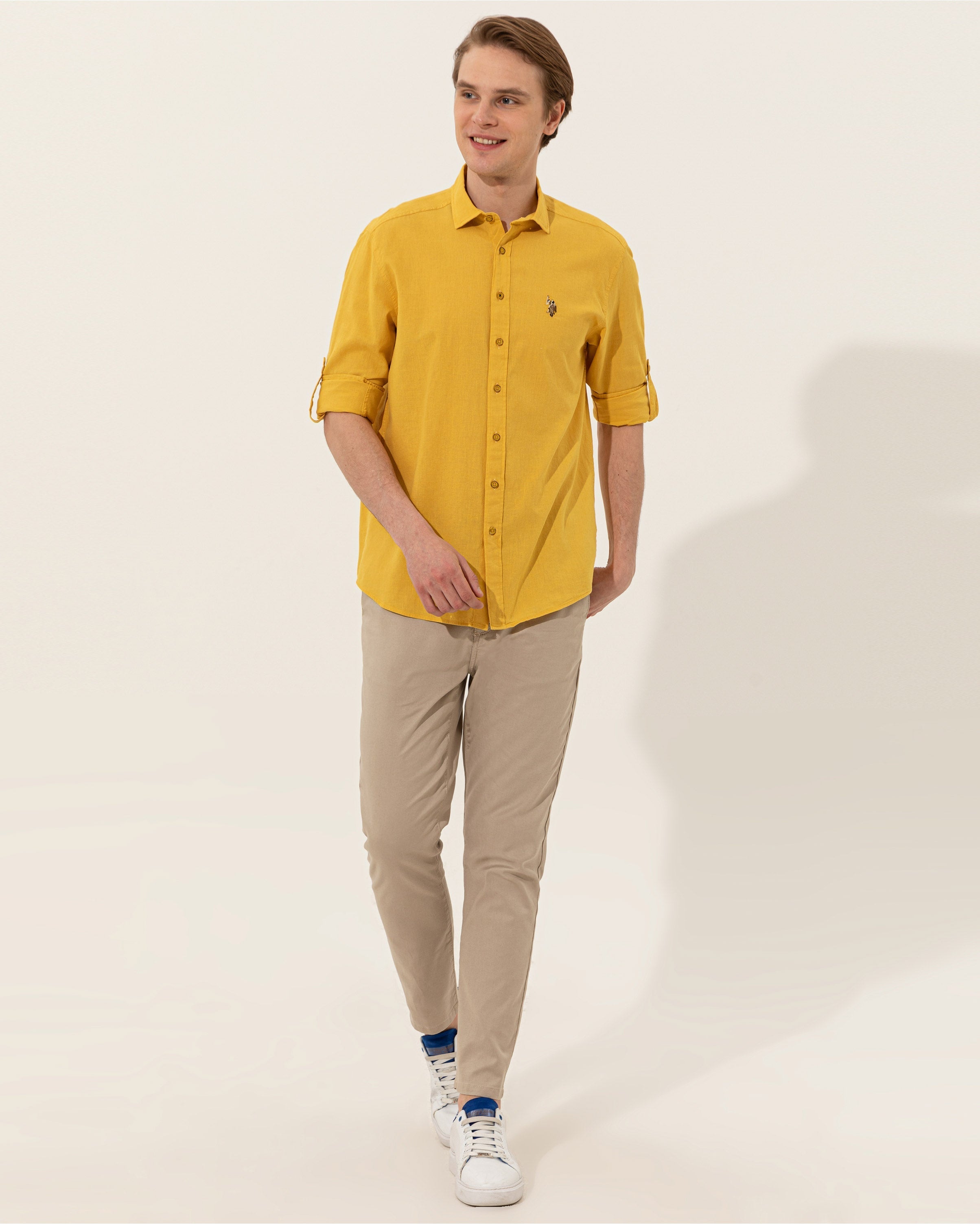 Yellow Shirt Long Sleeve U.S. Polo Assn.