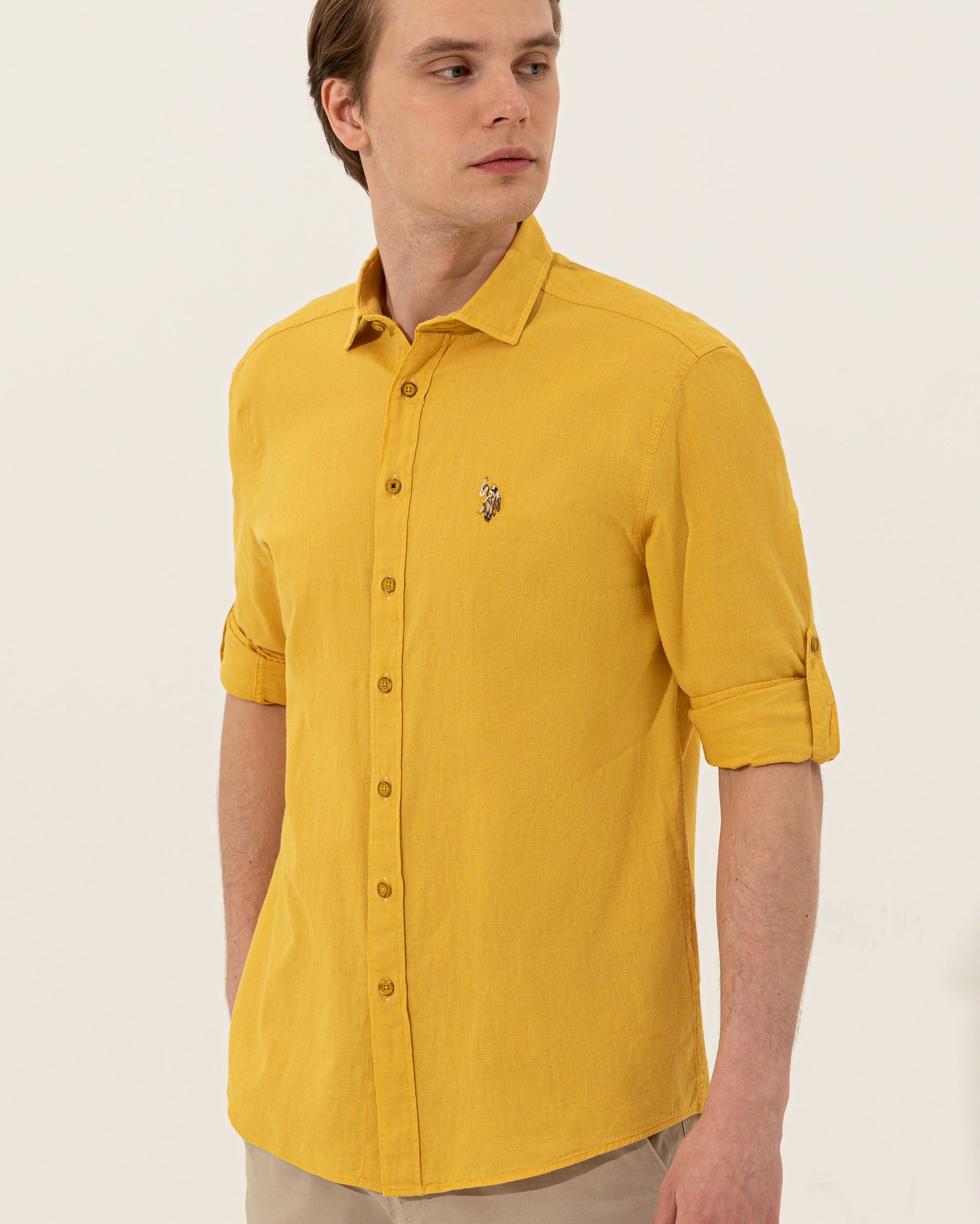 Yellow Shirt Long Sleeve U.S. Polo Assn.