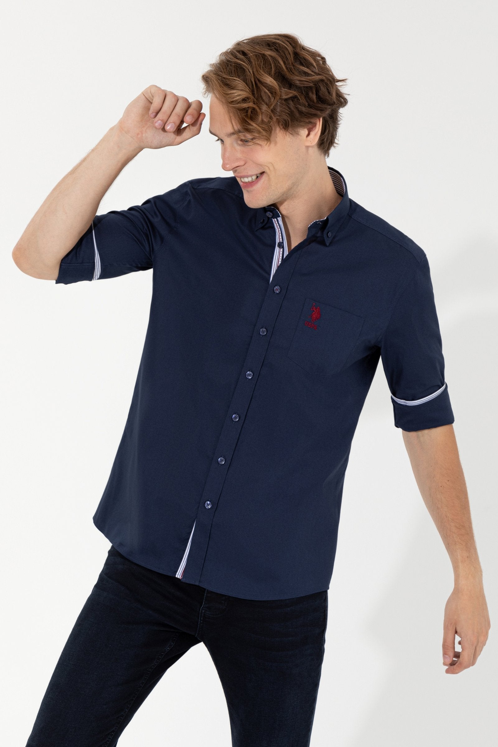 Dark Blue Shirt Long Sleeve U.S. Polo Assn.