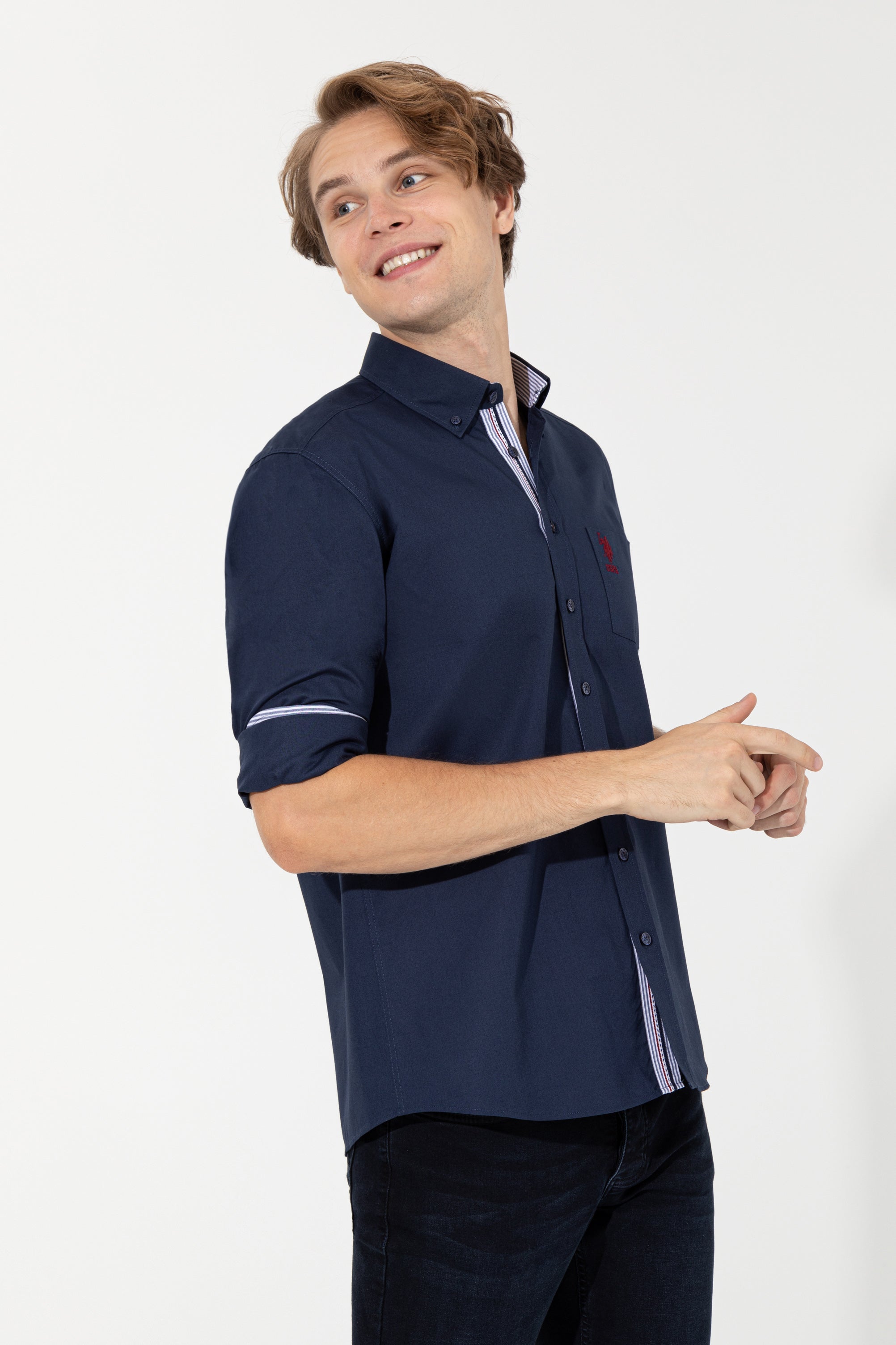 Dark Blue Shirt Long Sleeve U.S. Polo Assn.